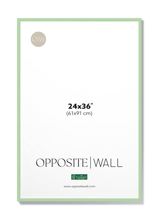 Cadre en bois massif — Menthe, 24 x 36 po | 61 x 91 cm