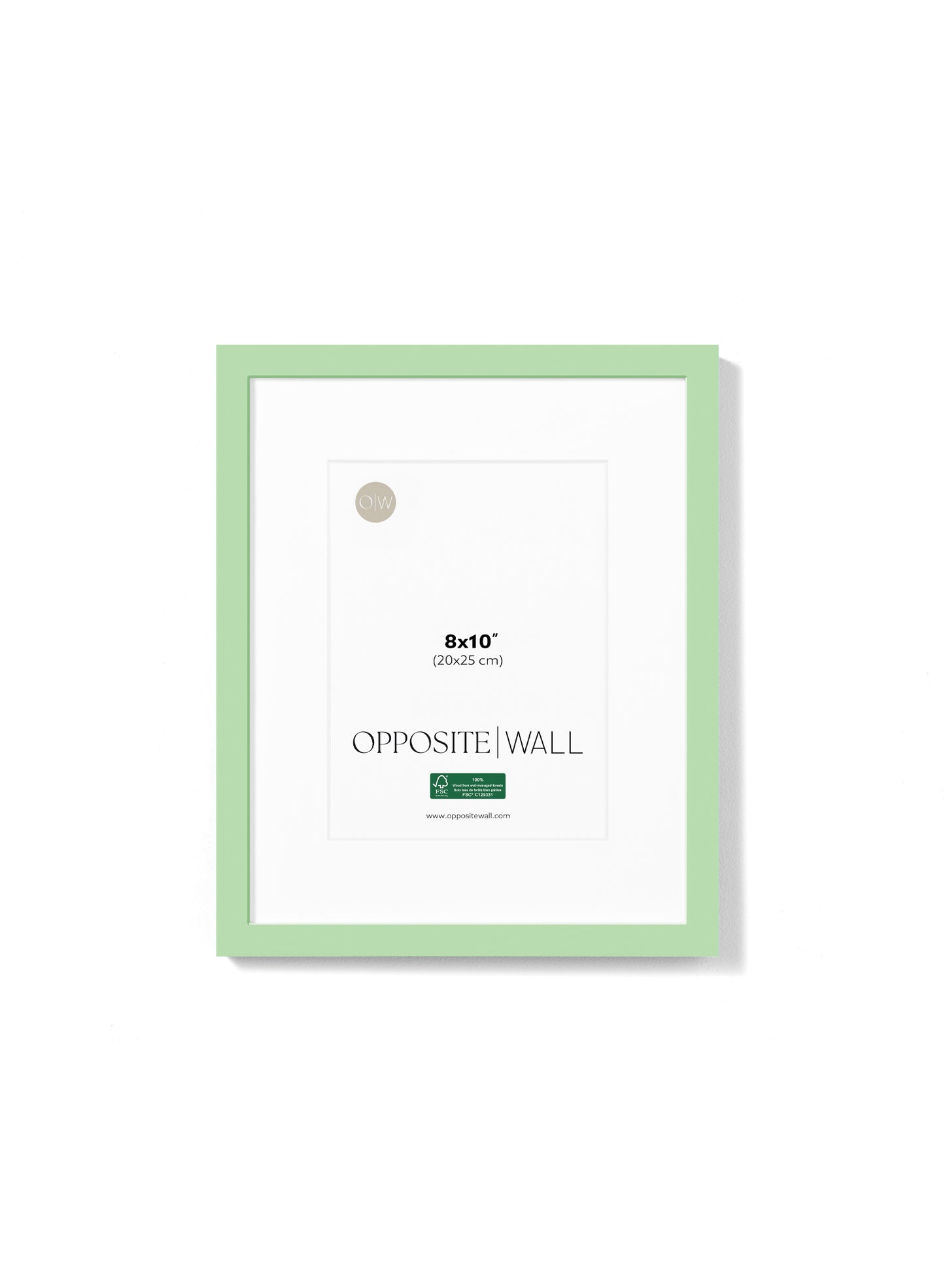 Cadre en bois massif — Menthe, 8 x 10 po | 20 x 25 cm