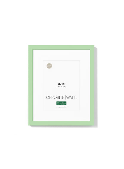 Cadre en bois massif — Menthe, 8 x 10 po | 20 x 25 cm