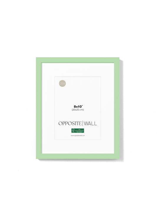 Cadre en bois massif — Menthe, 8 x 10 po | 20 x 25 cm