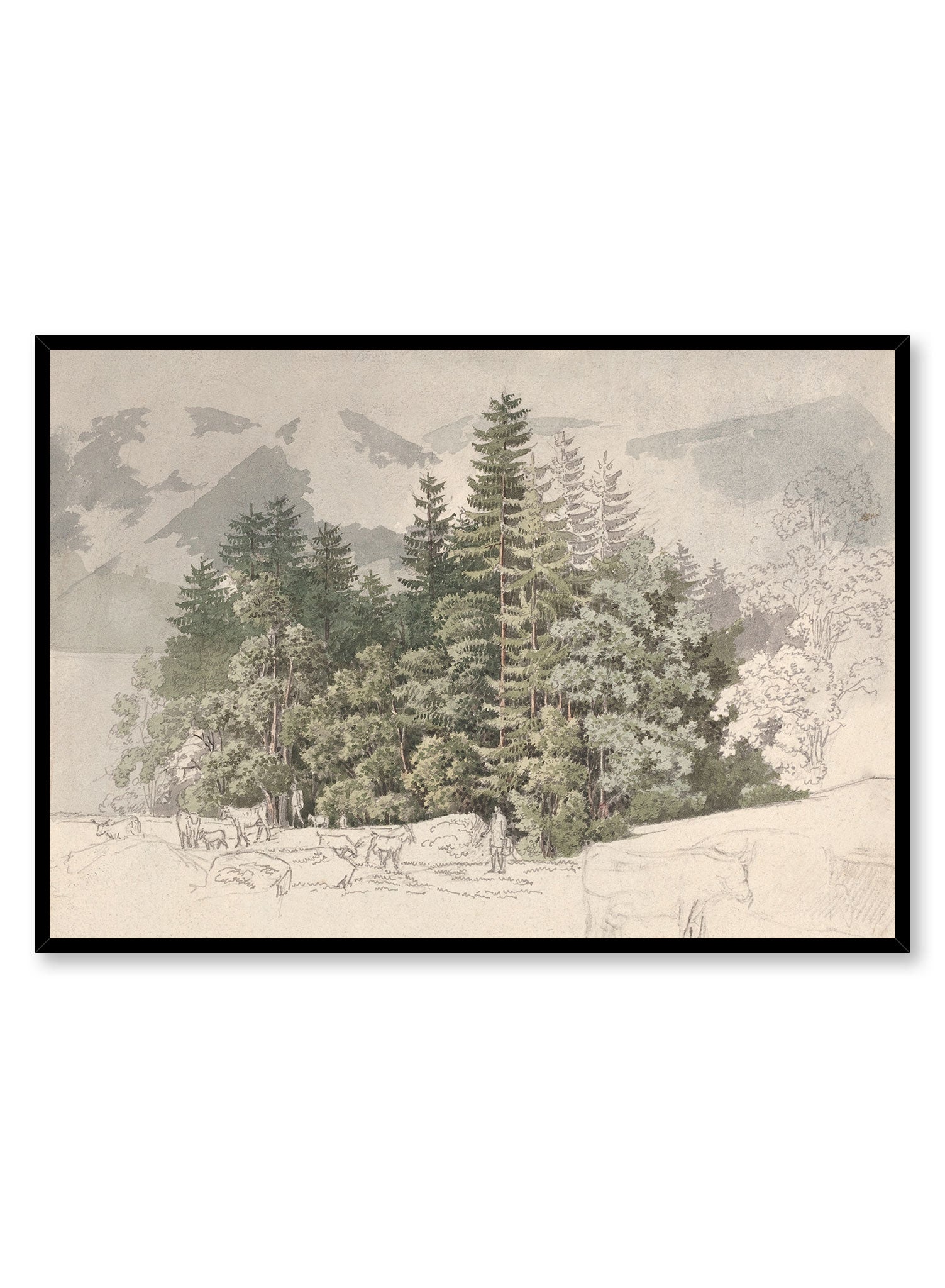 Paysage alpin, Affiche