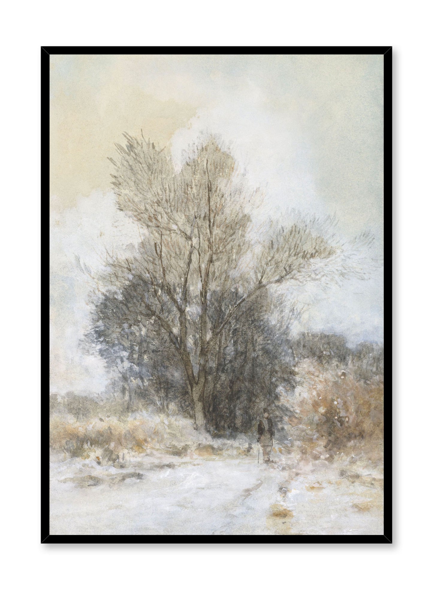 Hiker in the Snow, Poster