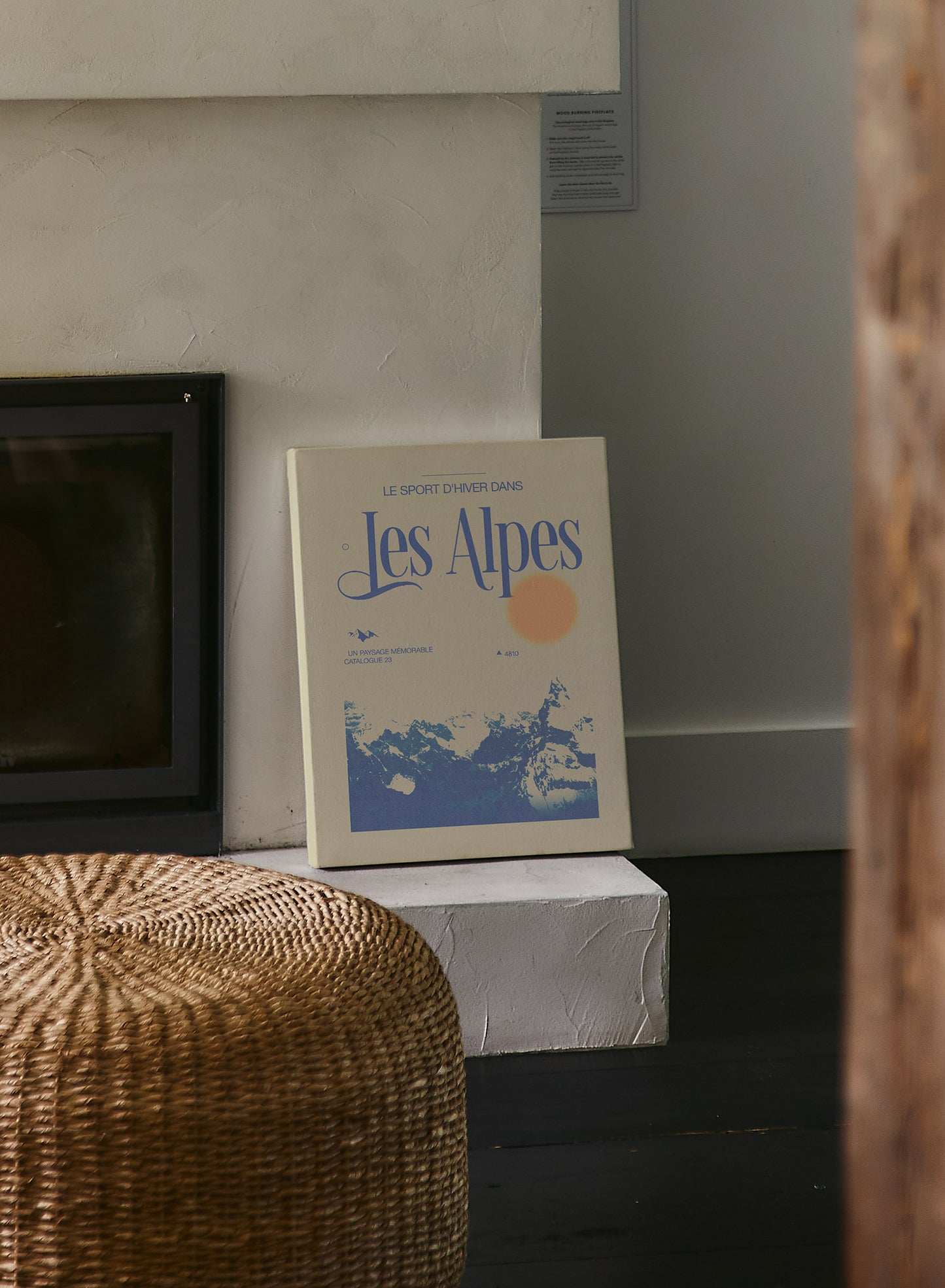 Souvenir des Alpes, Œuvre sur toile