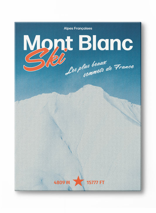 Mont Blanc, Œuvre sur toile