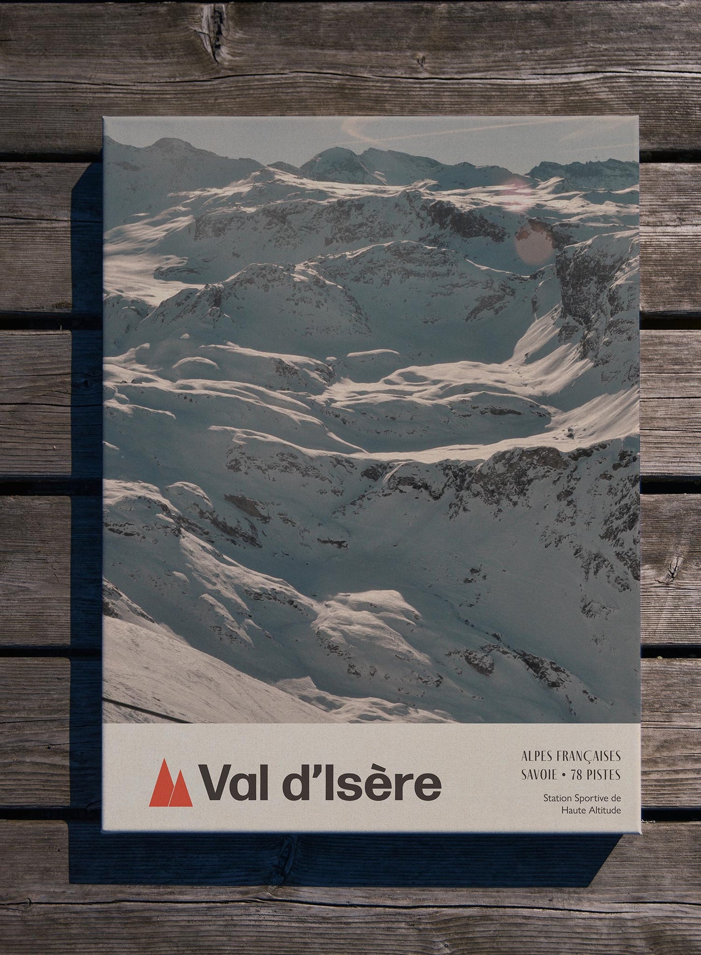 Le bonheur est à Val d'Isère, Œuvre sur toile