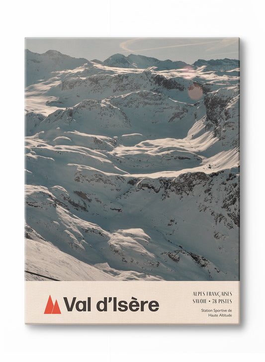 Le bonheur est à Val d'Isère, Œuvre sur toile