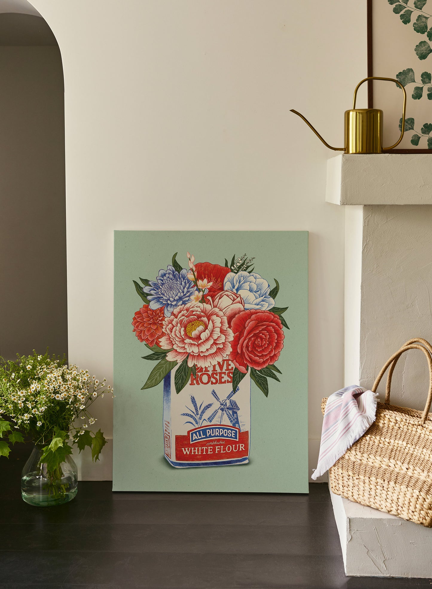 Bouquet montréalais, Œuvre sur toile