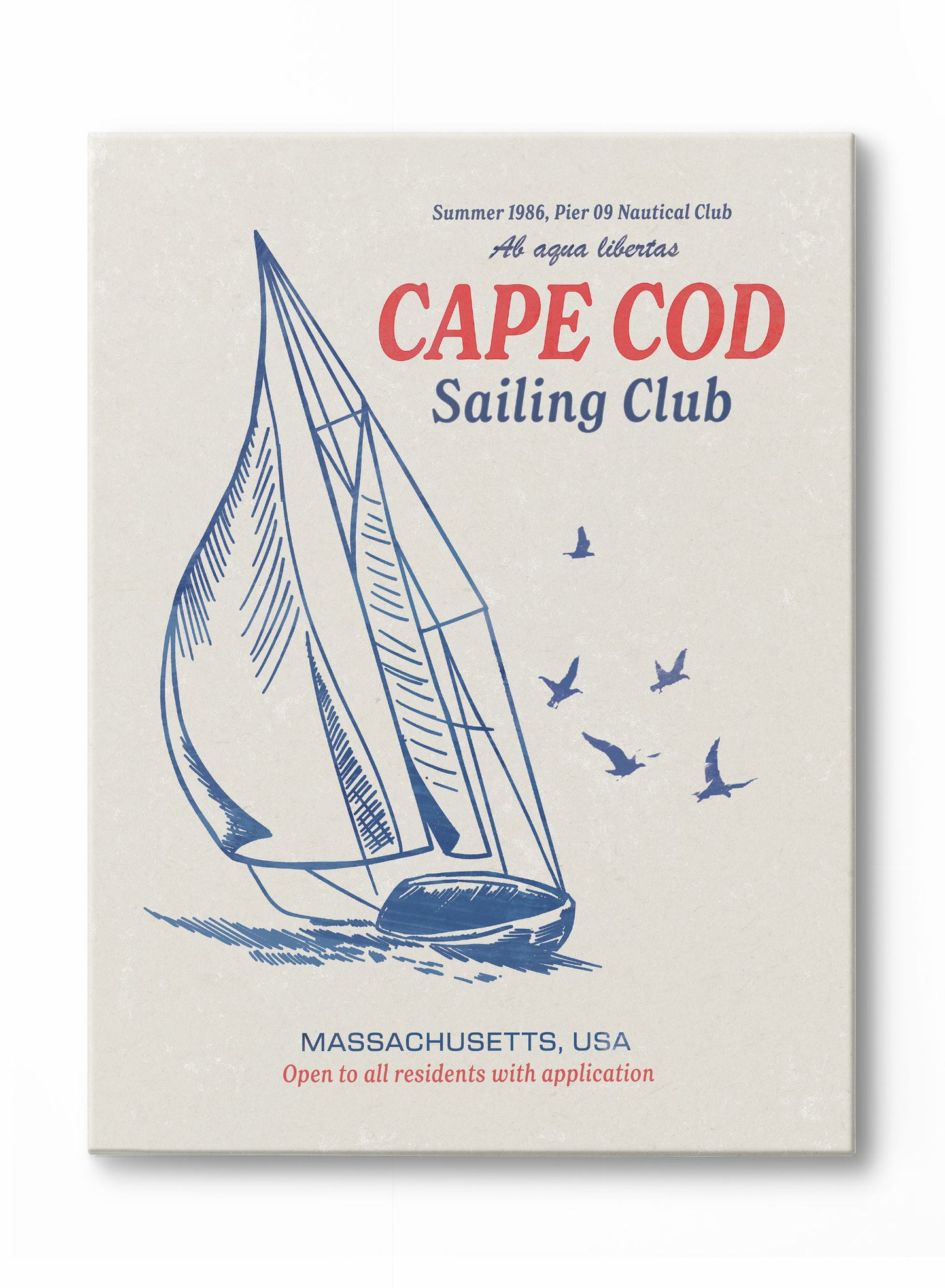 Club de voile de Cape Cod, Affiche