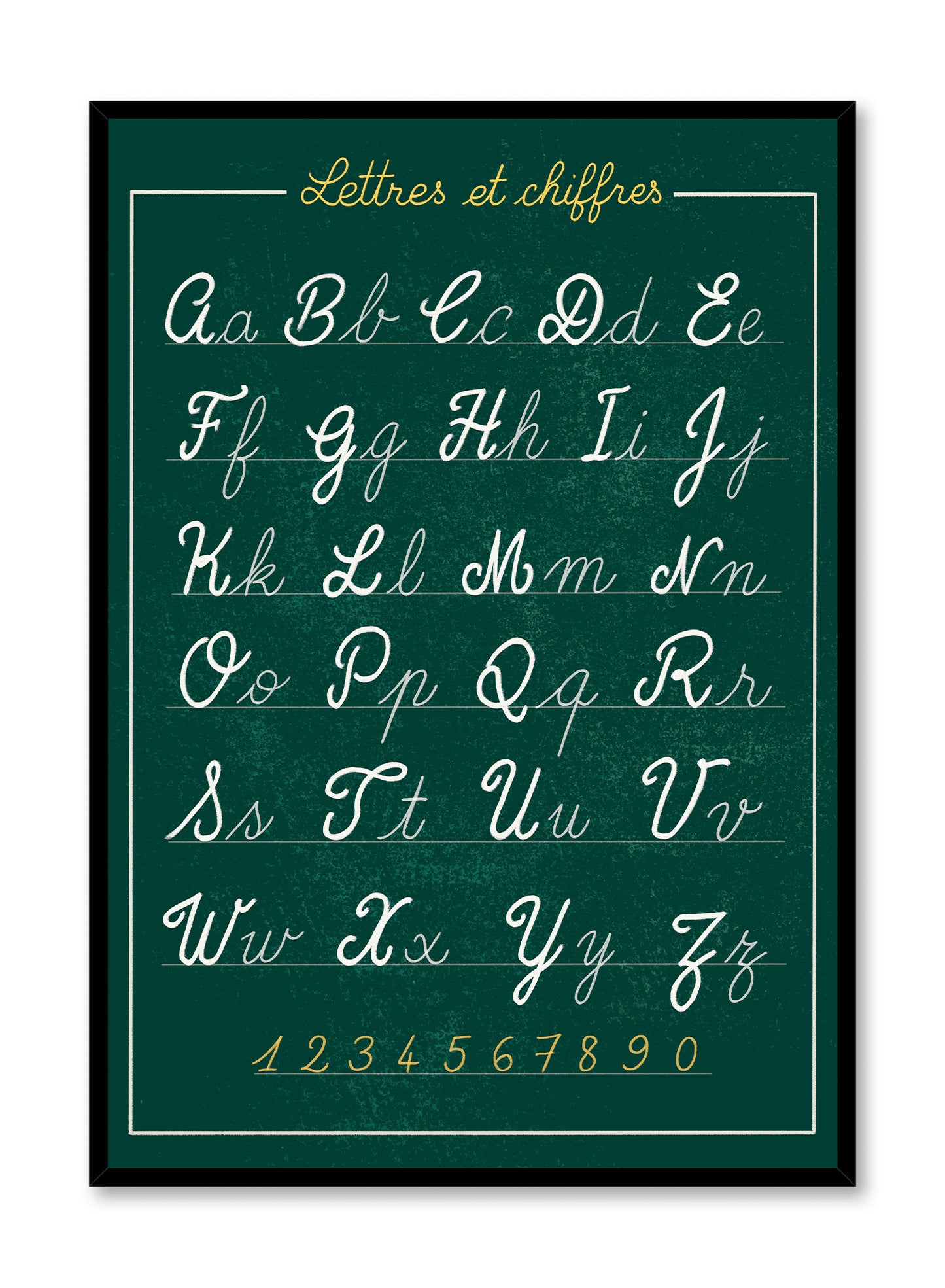 Alphabet à la craie, Affiche