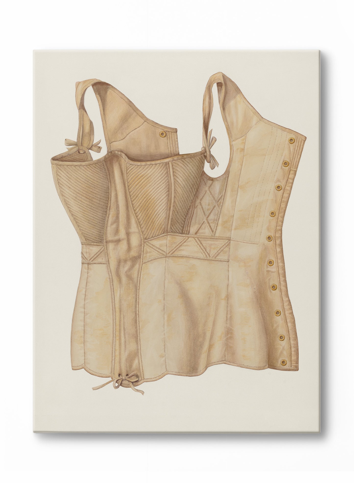 Corset, Œuvre sur toile