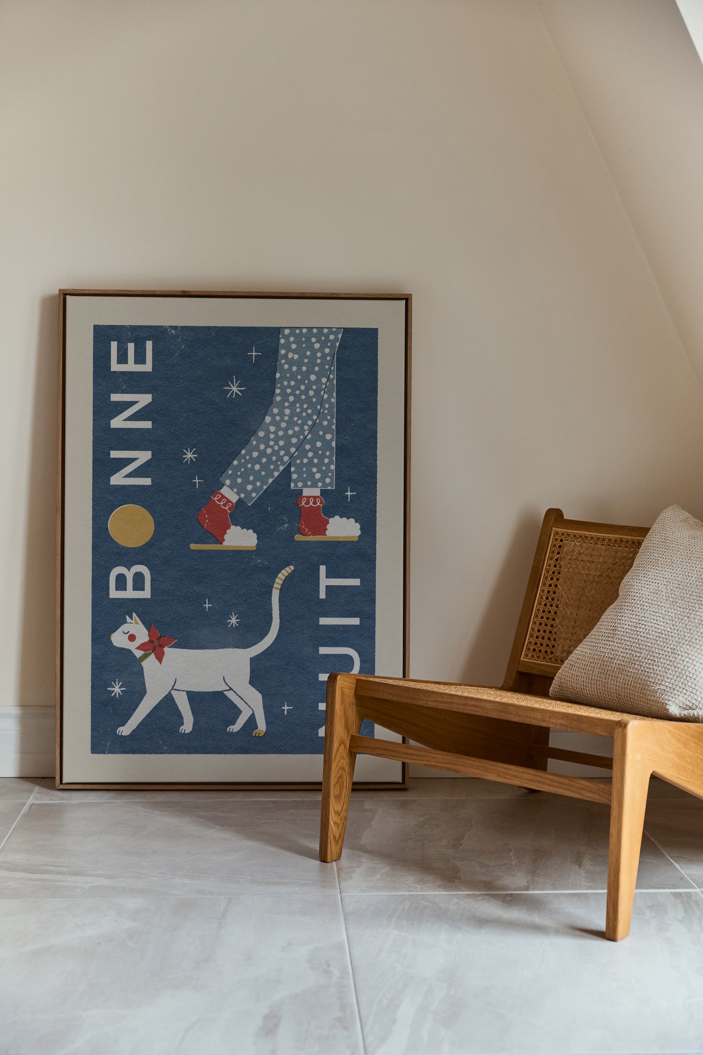 Bonne nuit, minet, Œuvre sur toile