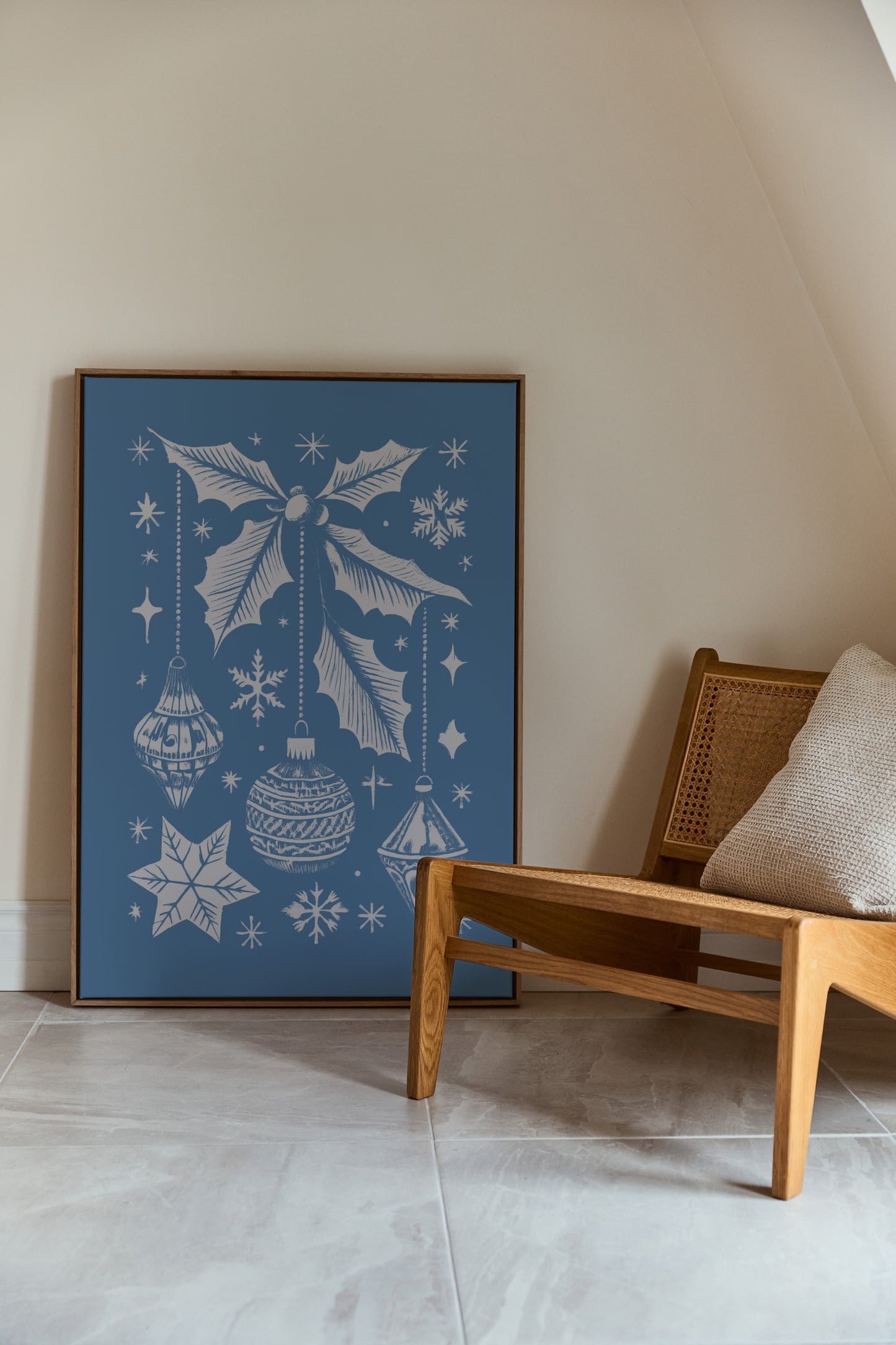 Noël en bleu, Affiche