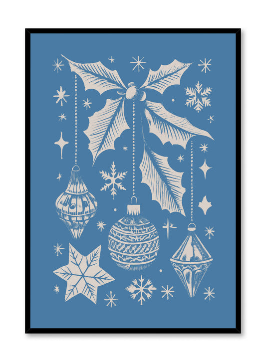 Noël en bleu, Affiche