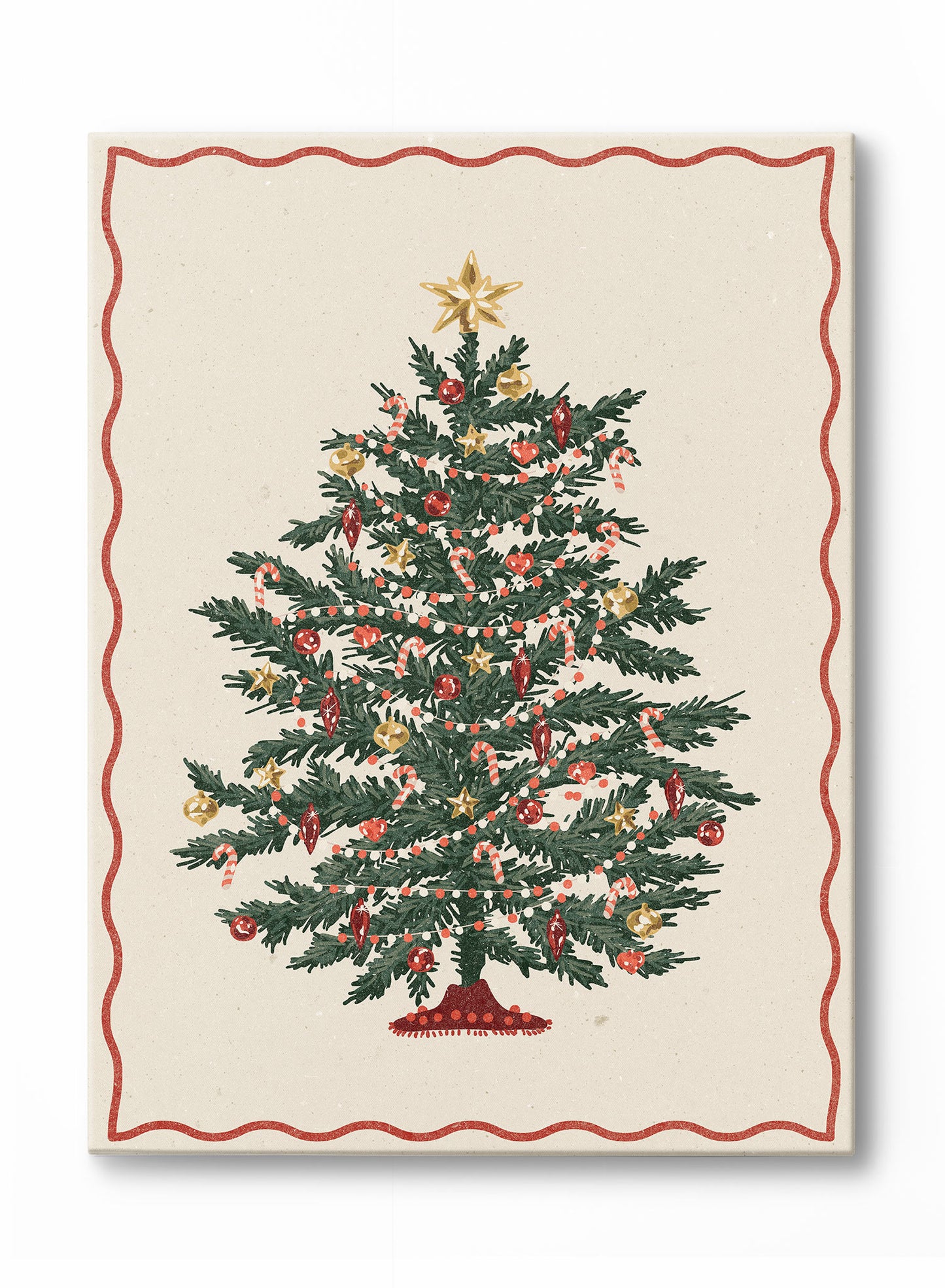 Happy Holiday Tree, Canvas