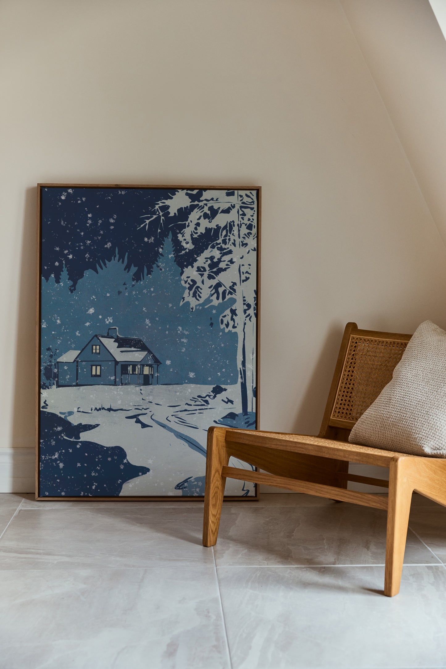 Winter Country Lane, Poster