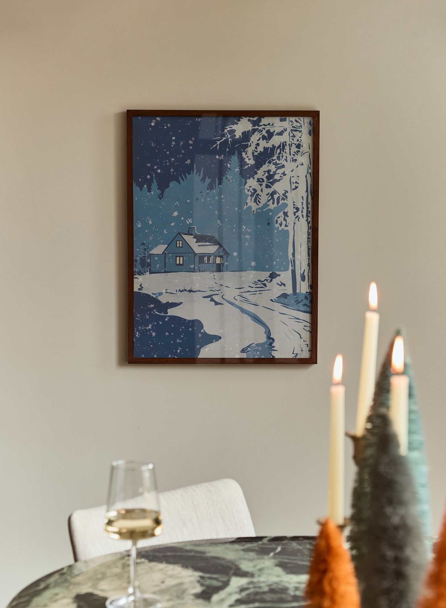 Winter Country Lane, Poster