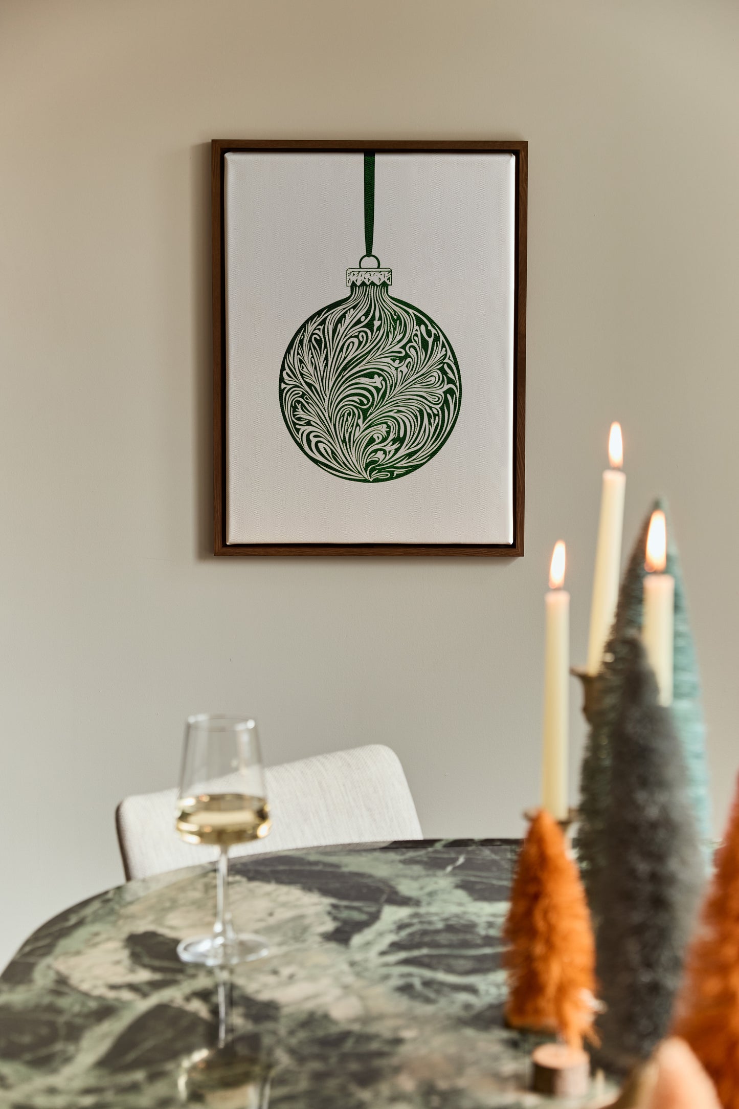 Festive Filigree Bauble, Poster