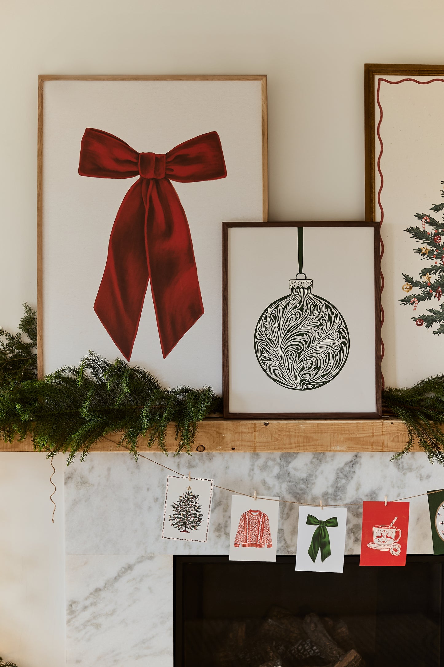 Boule de Noël en filigrane, Affiche