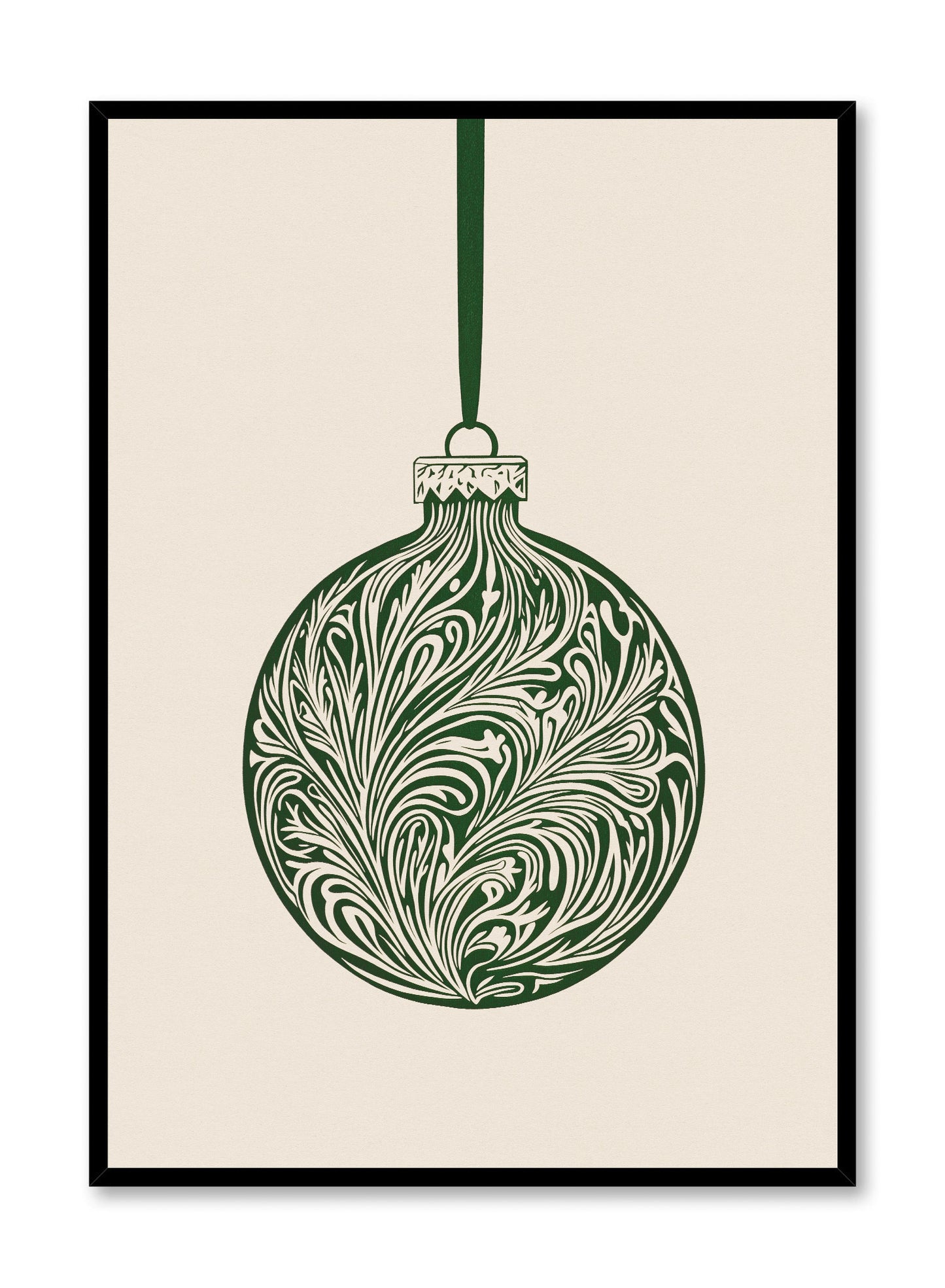 Festive Filigree Bauble, Poster