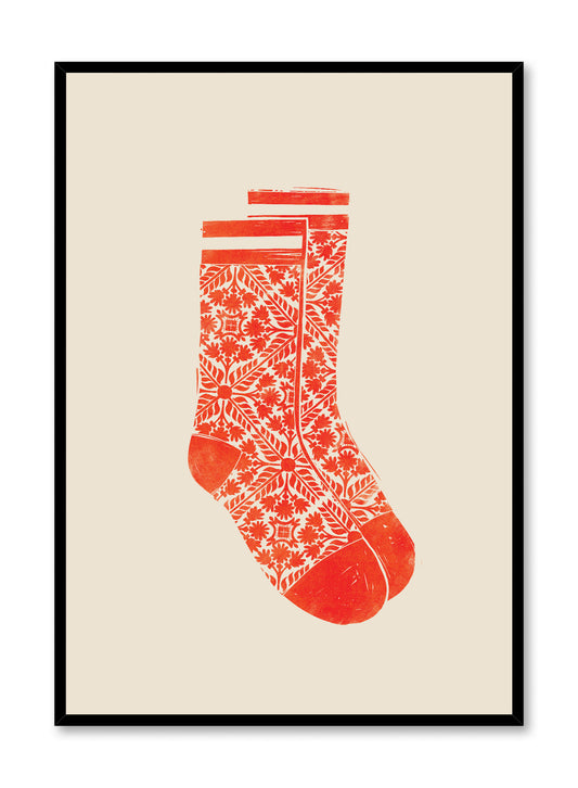 Chaussettes d’hiver scandinave, Affiche