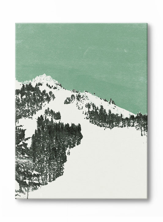 Pistes alpines, Œuvre sur toile