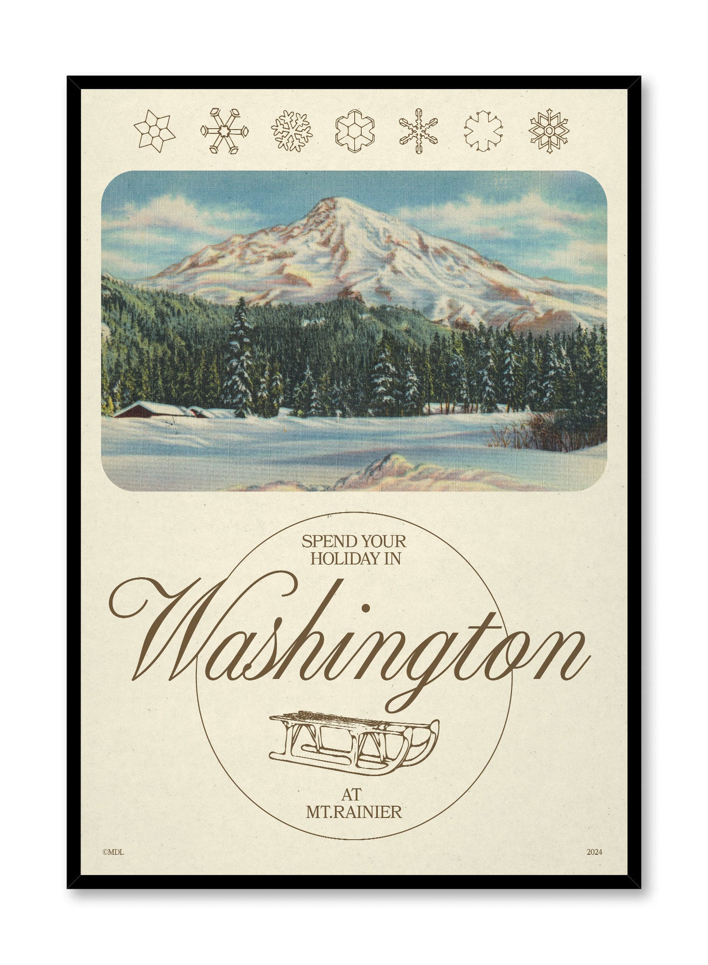 Ski rétro à Washington, Affiche