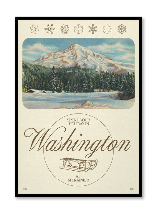 Vintage Ski Washington, Poster