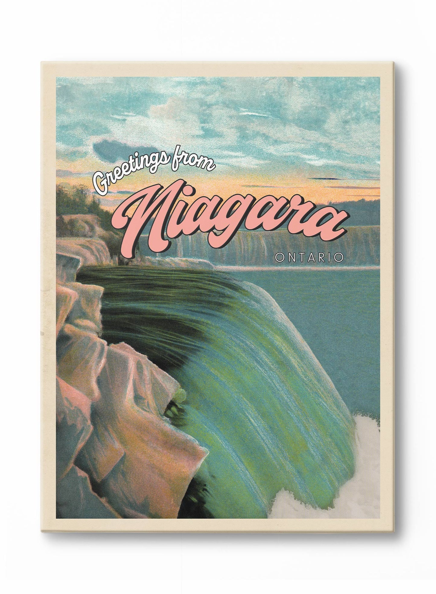 Un gros bonjour des Chutes du Niagara, Affiche