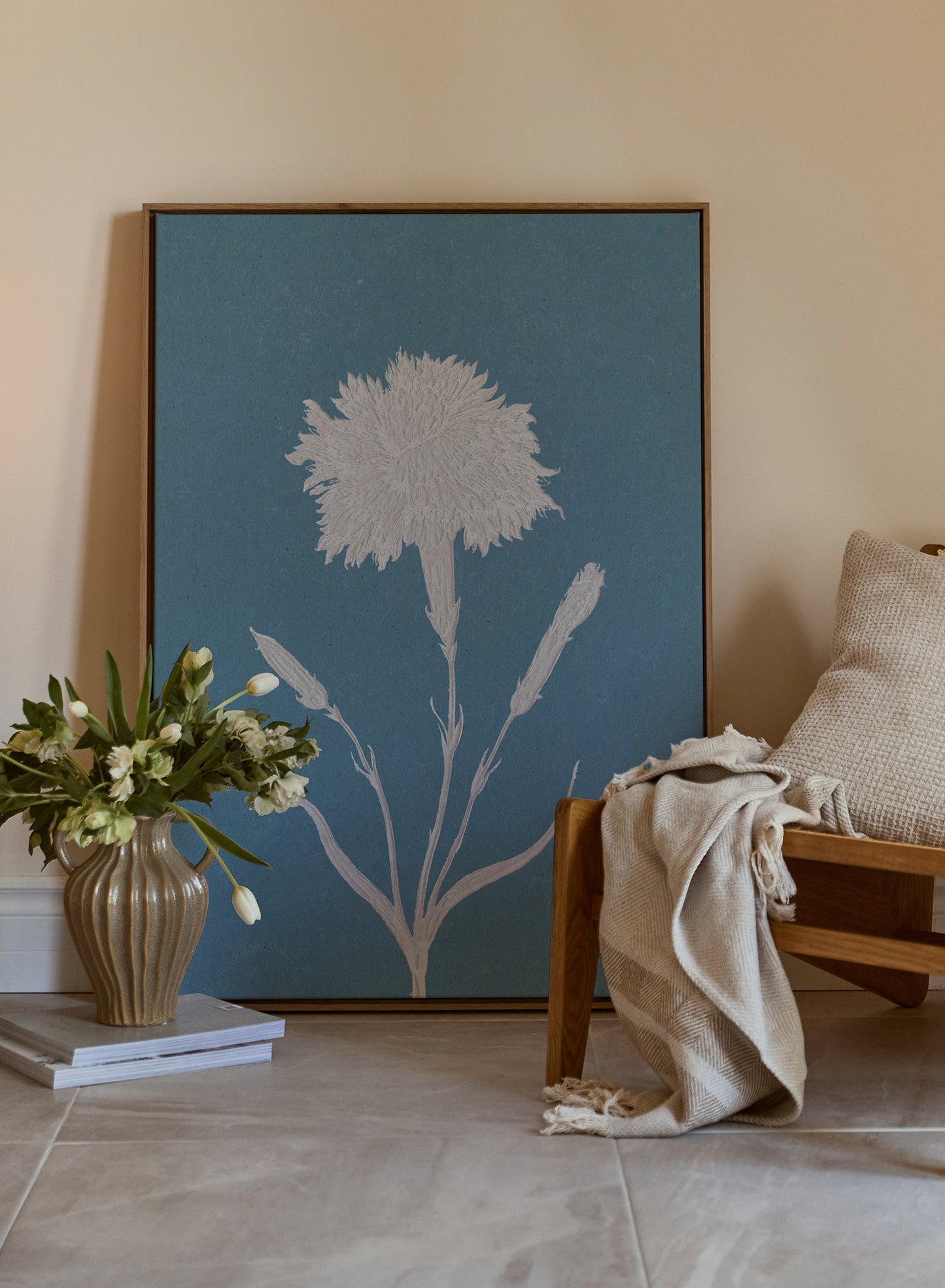 Papercut Carnation, Canvas