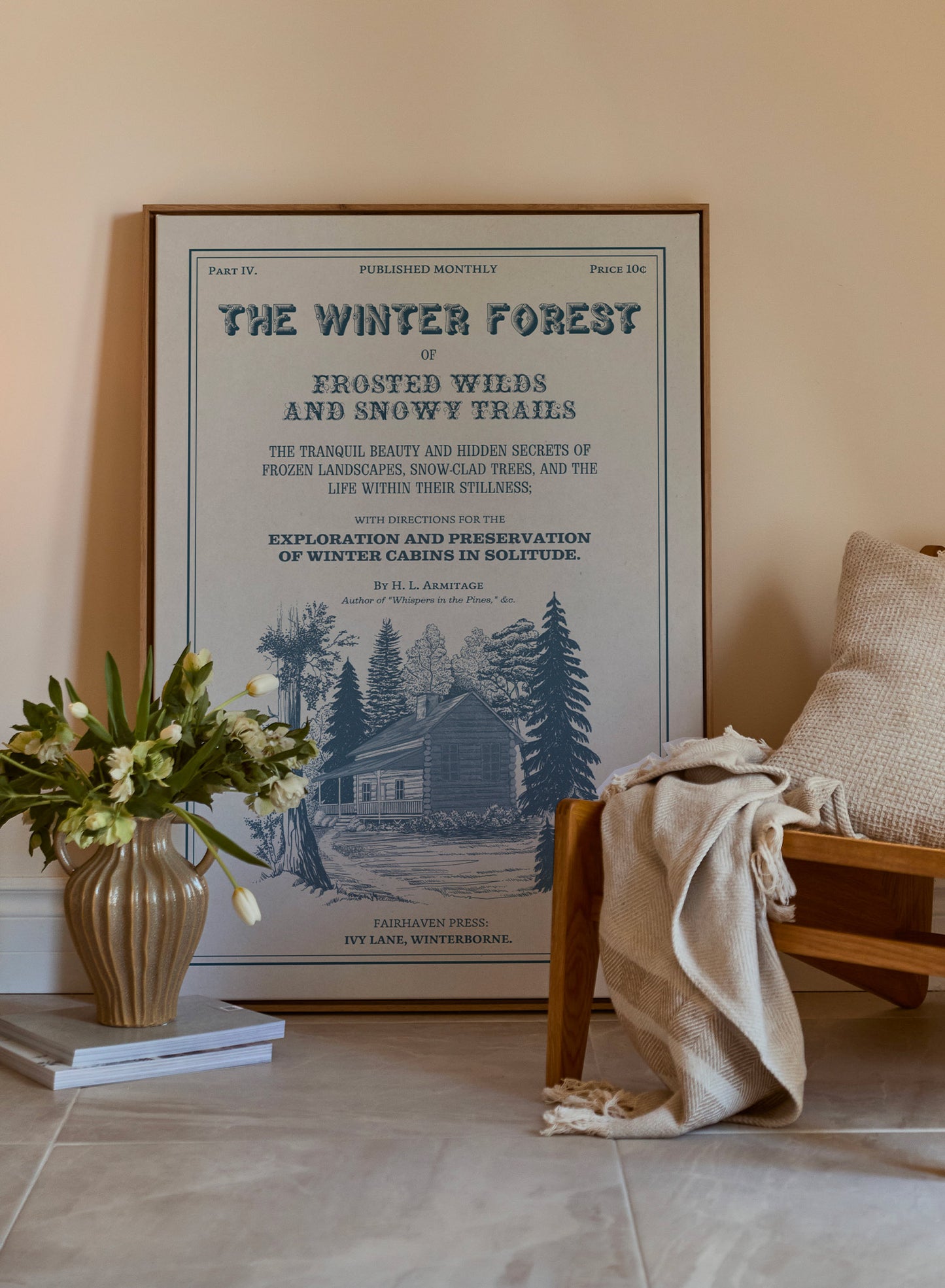 Winter Forest Bookplate, Poster