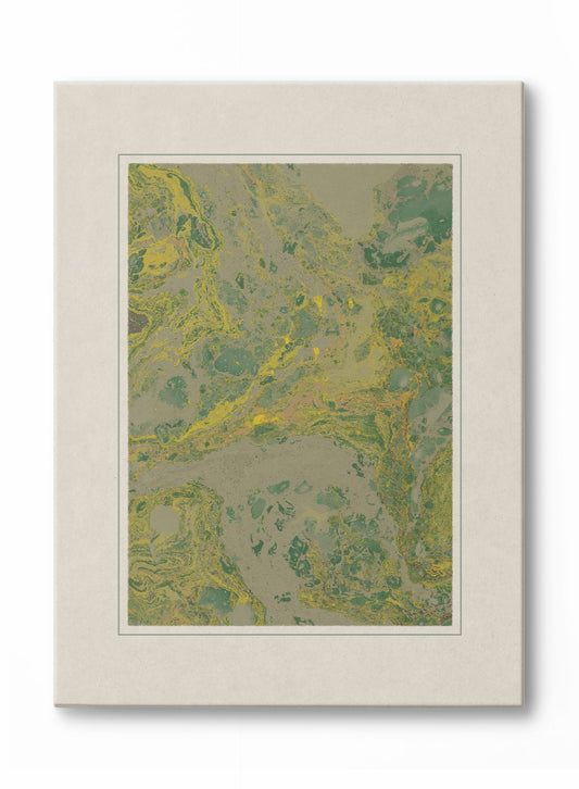 Marbrure florentine en citrine, Œuvre sur toile