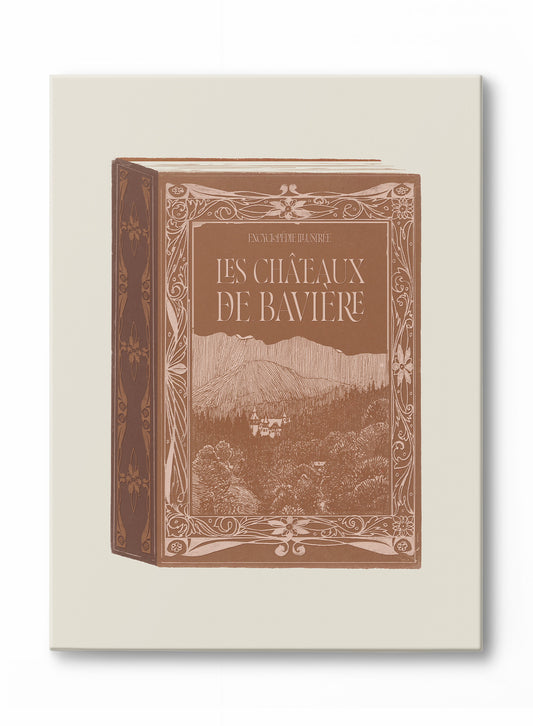 Les Châteaux Book Cover, Canvas