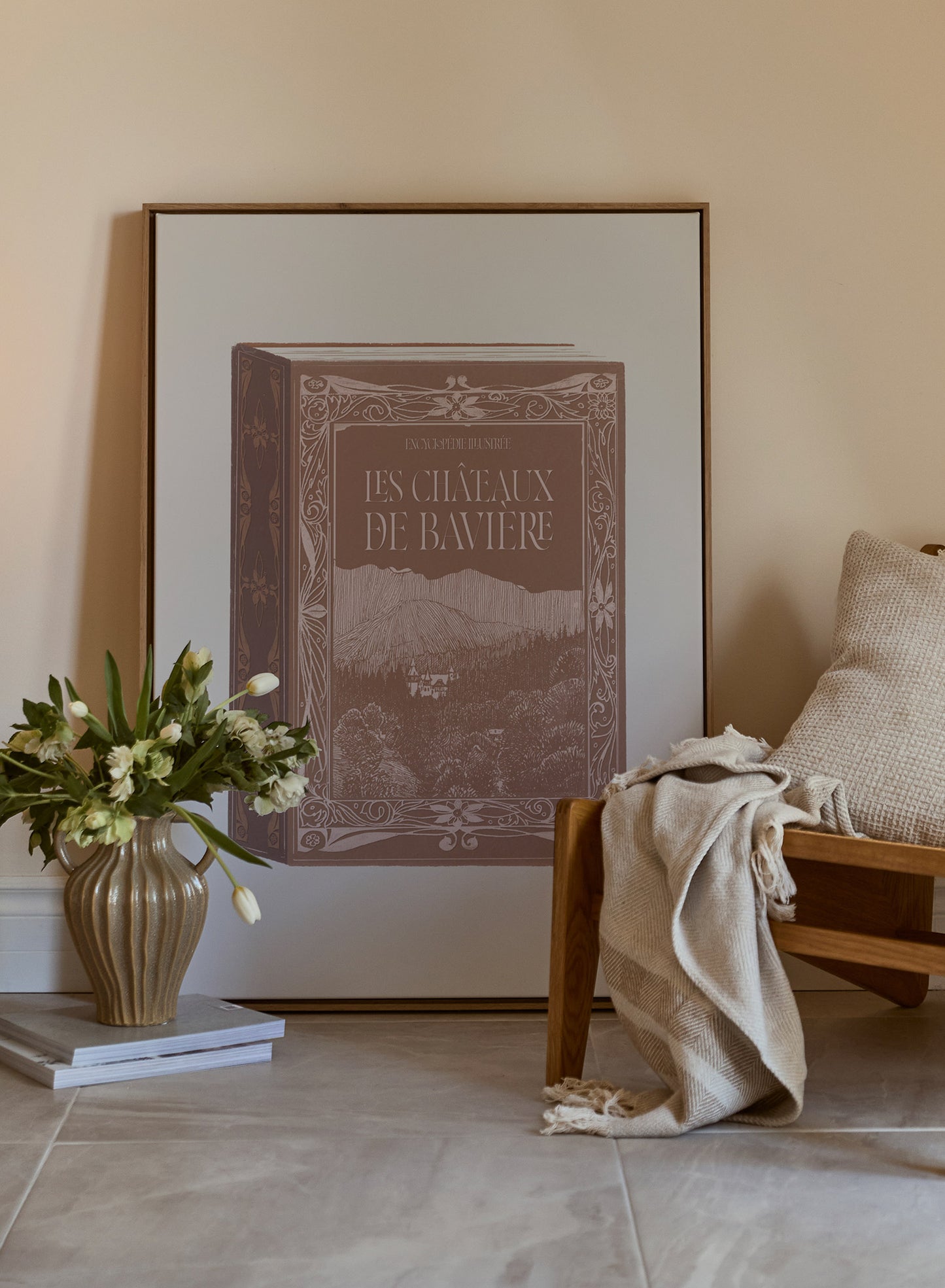 Livre sur les châteaux, Œuvre sur toile