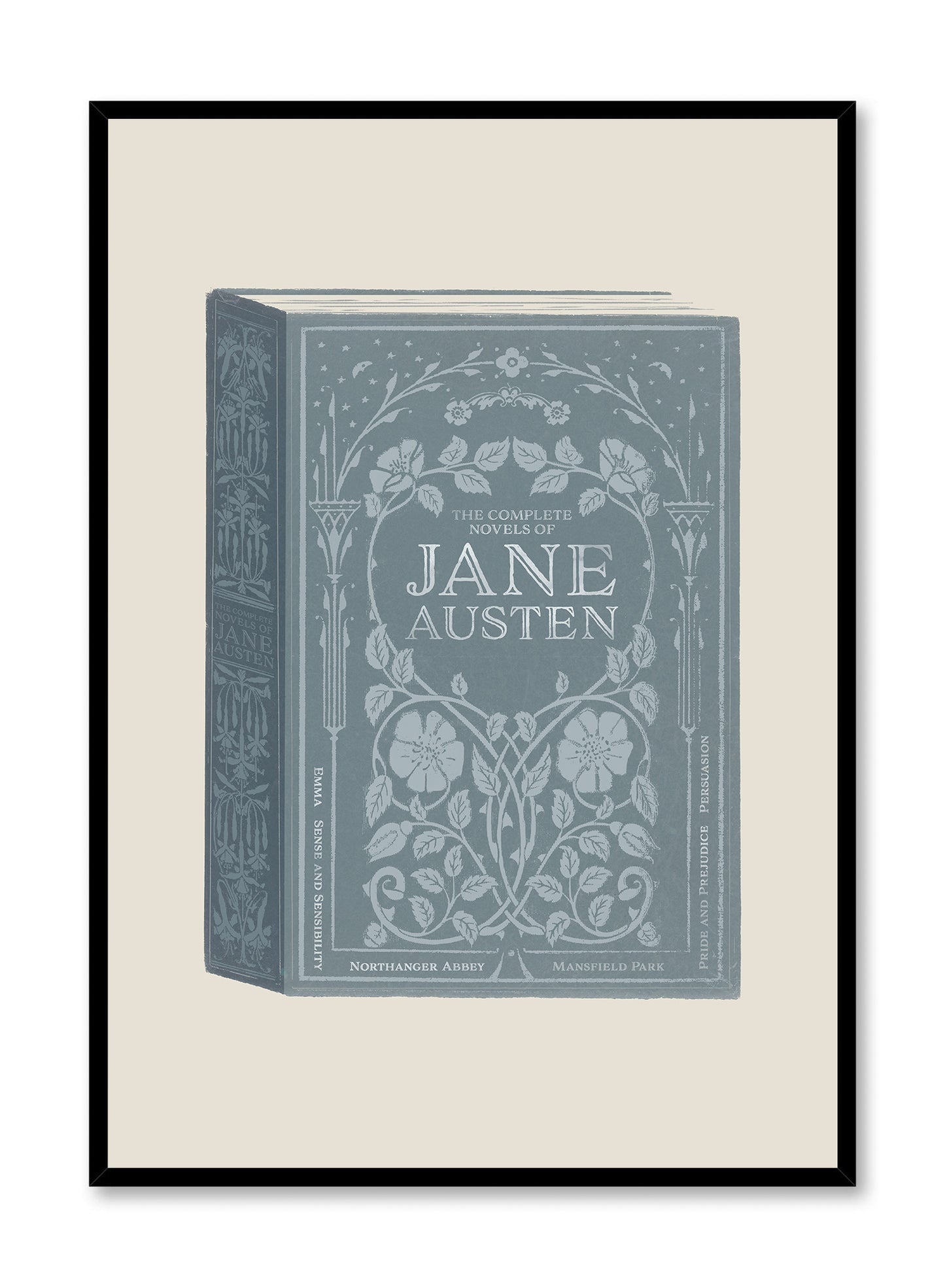 Jane Austen Book Cover, Poster