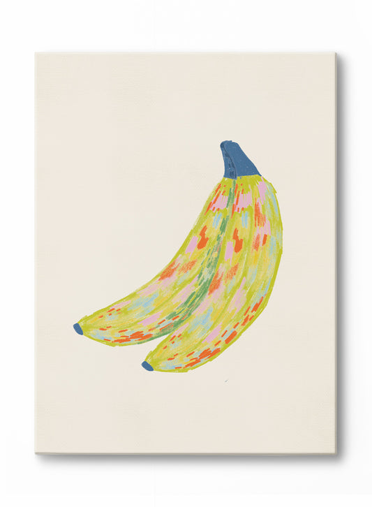 Bananes picottées, Œuvre sur toile