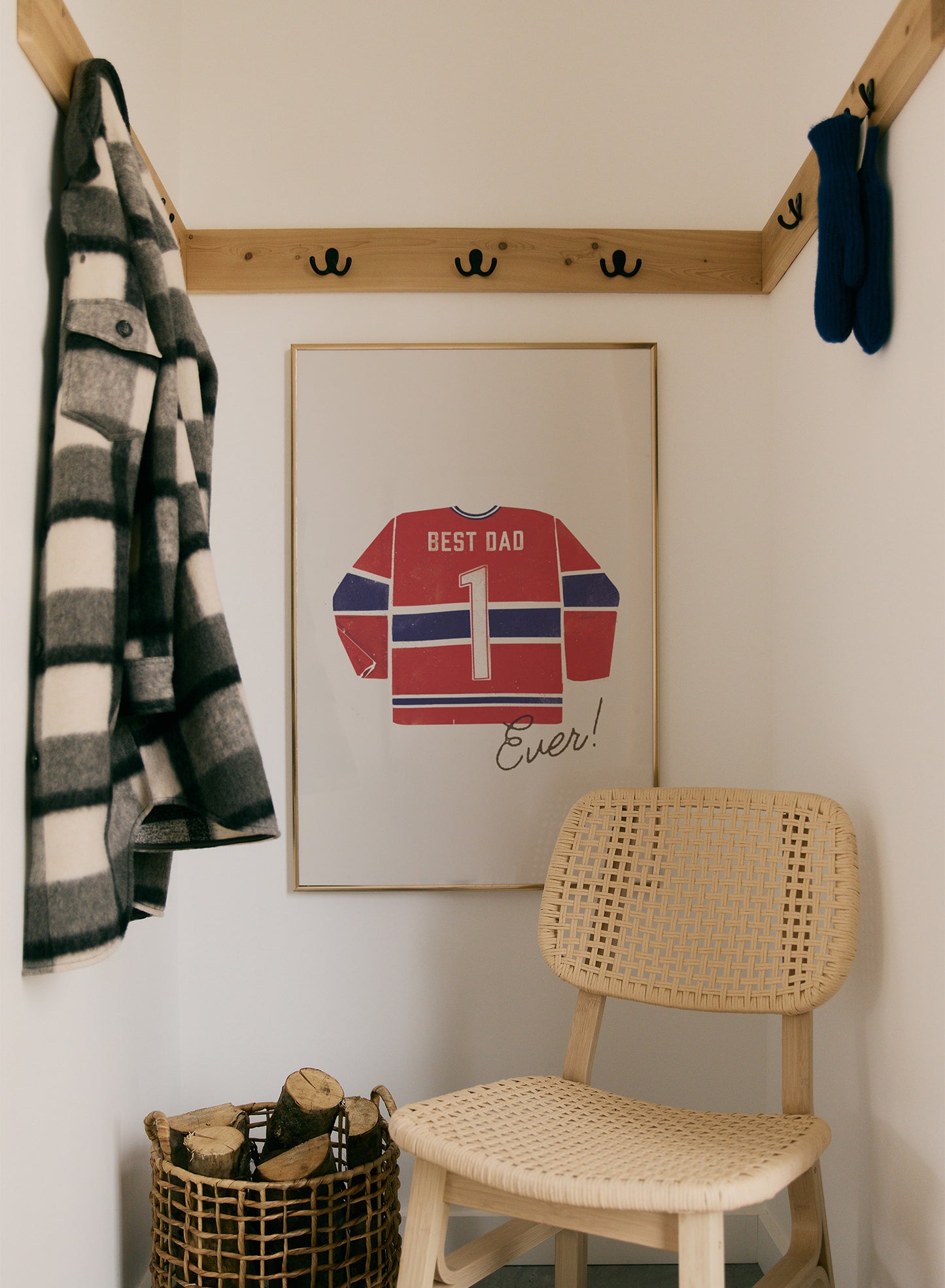 Best dad ever (en rouge et bleu), Affiche