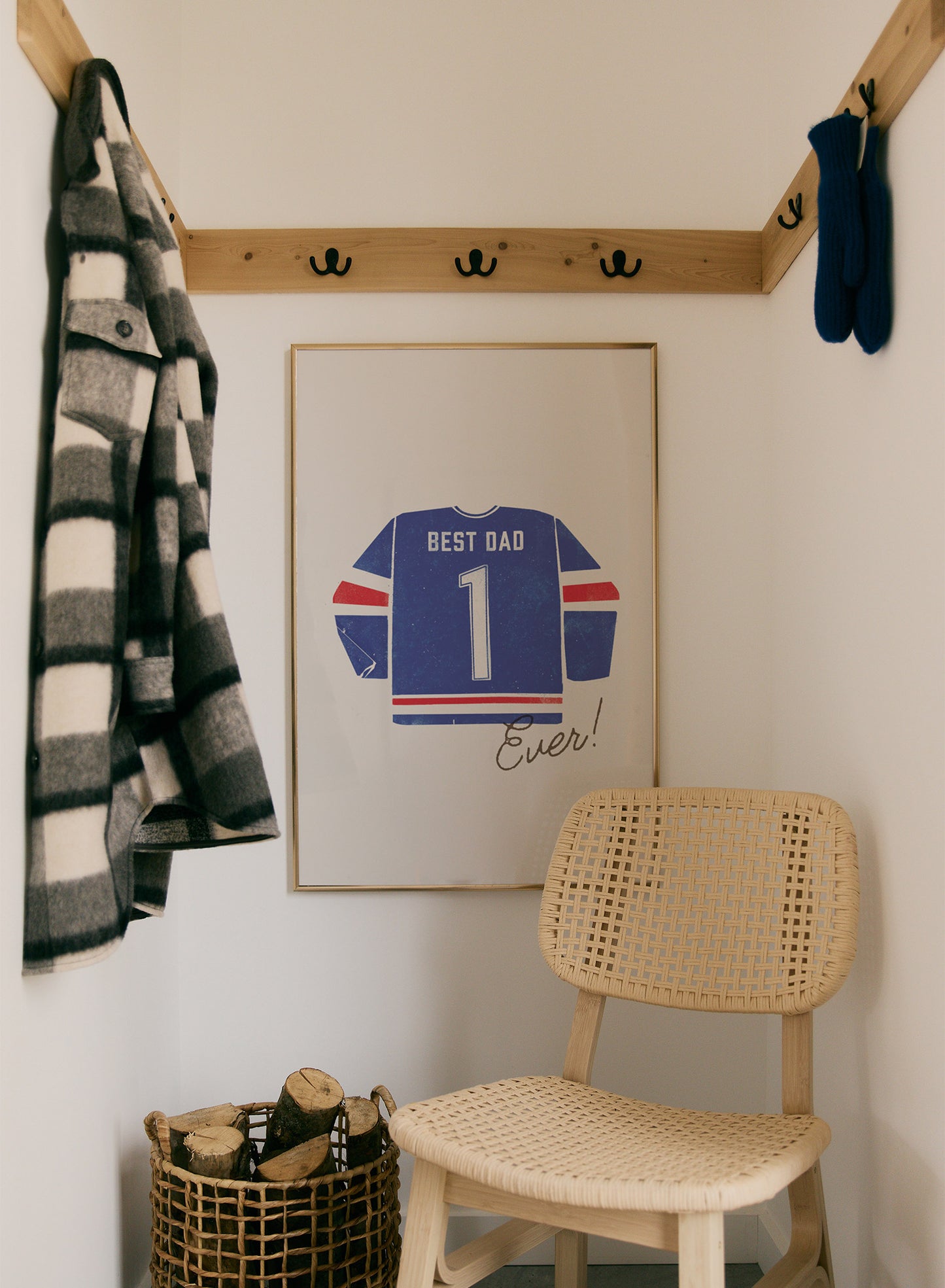 Best dad ever (en bleu et rouge), Affiche