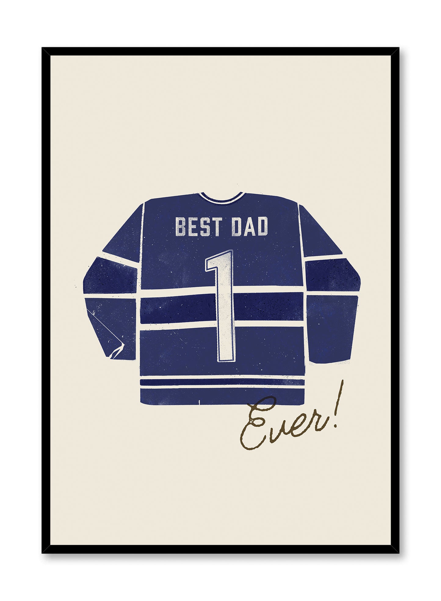 Best dad ever (en bleu et noir), Affiche
