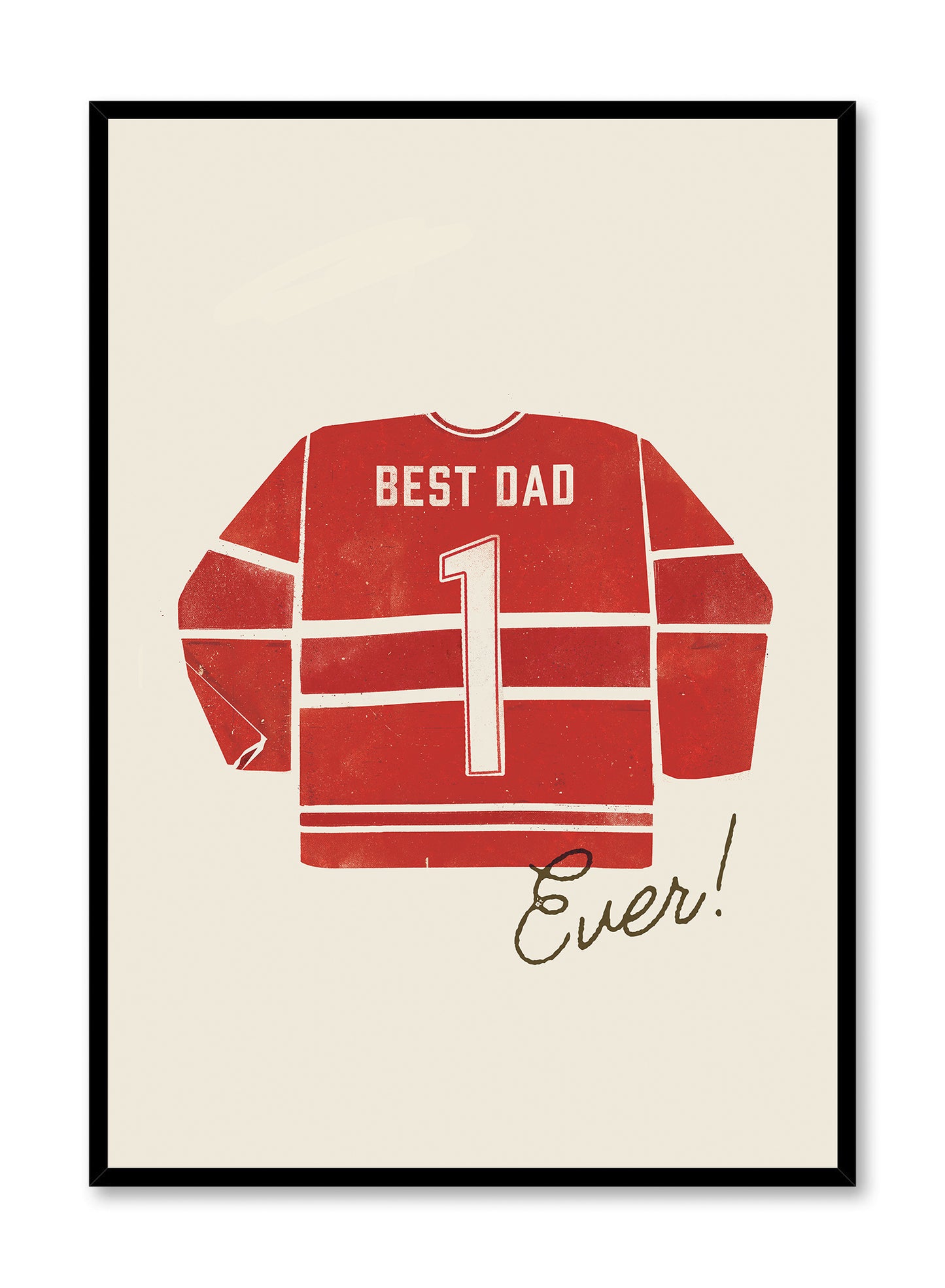 Best dad ever (en rouge), Affiche