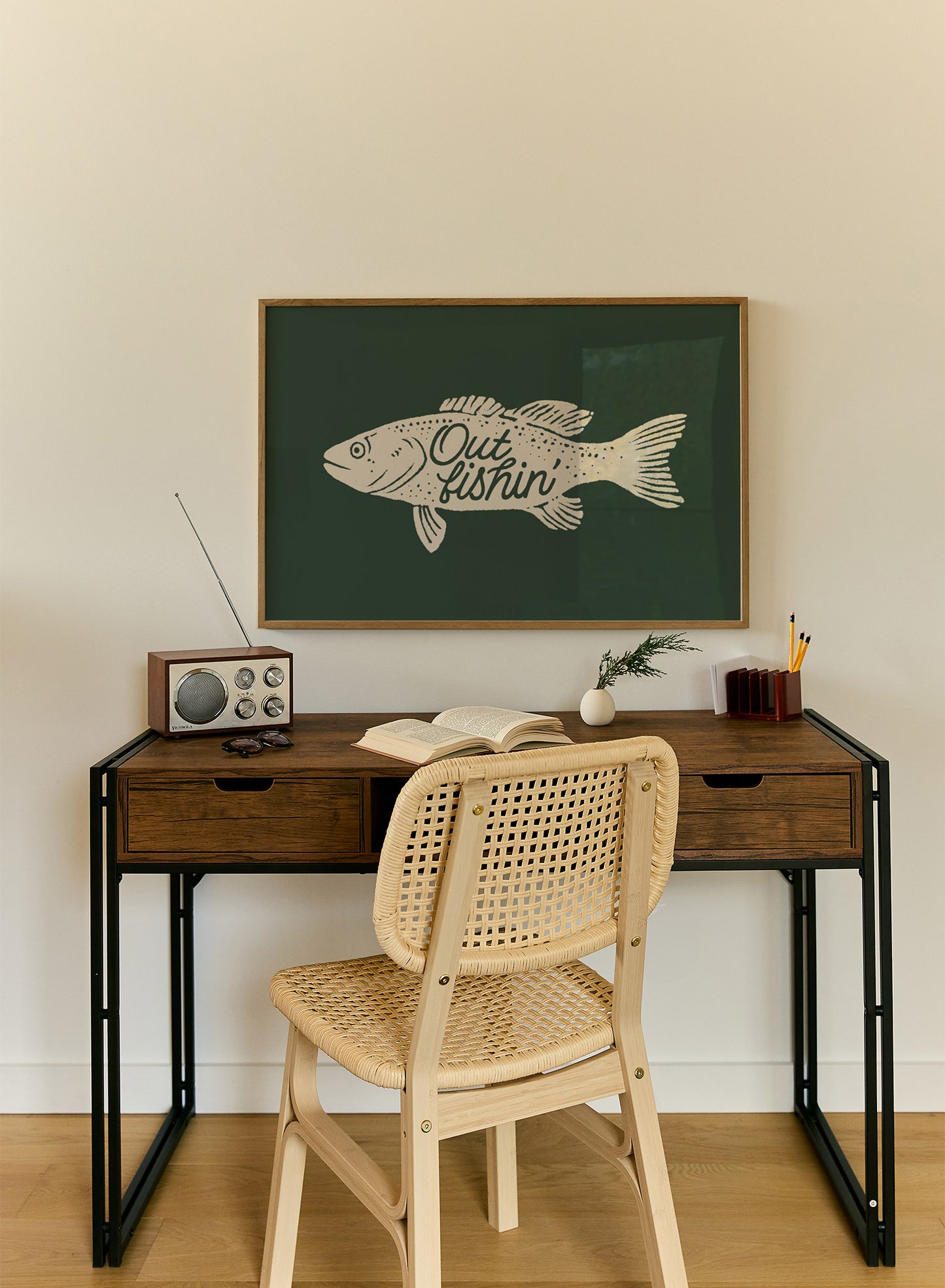 À la pêche, Affiche