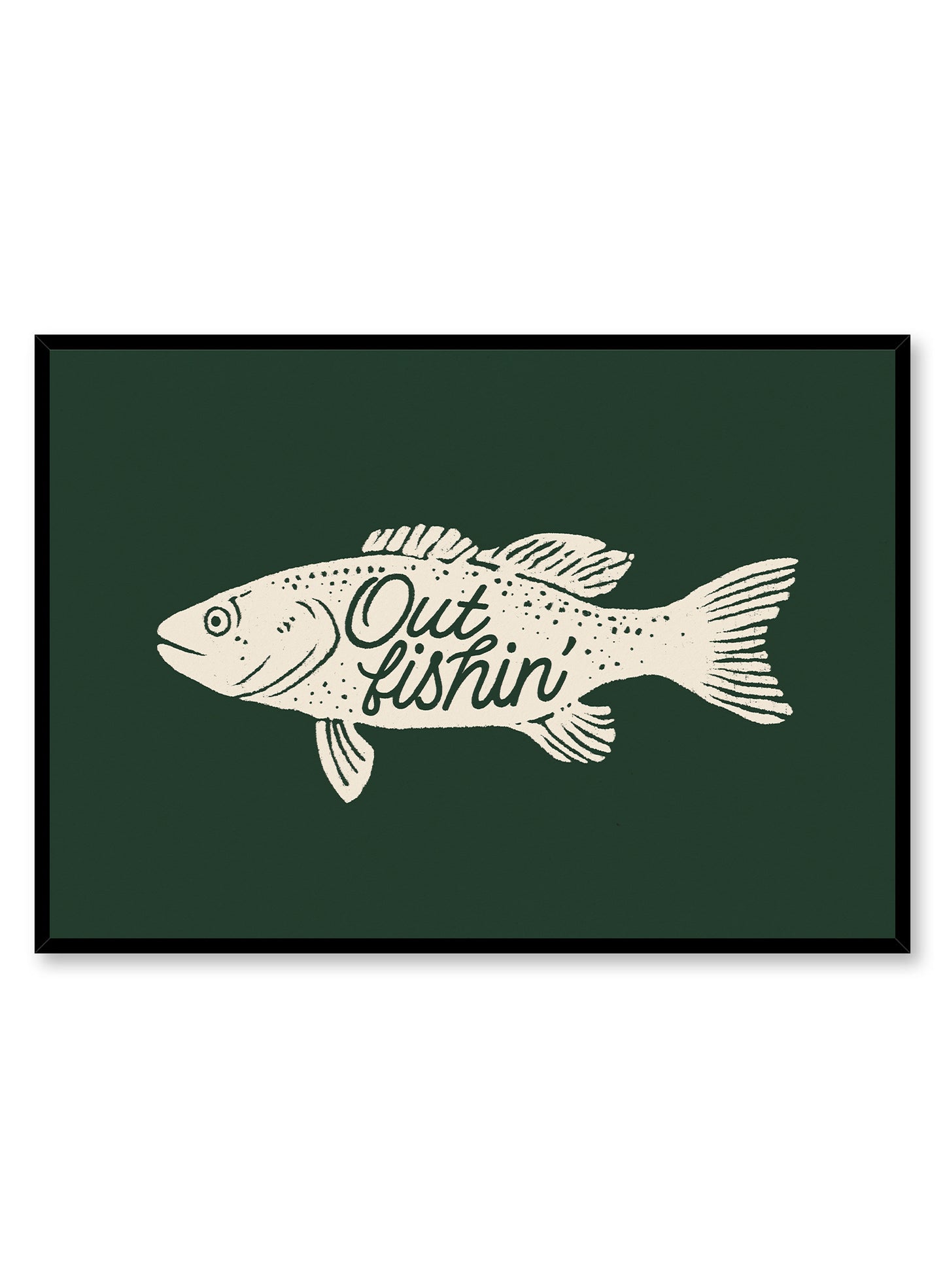 À la pêche, Affiche