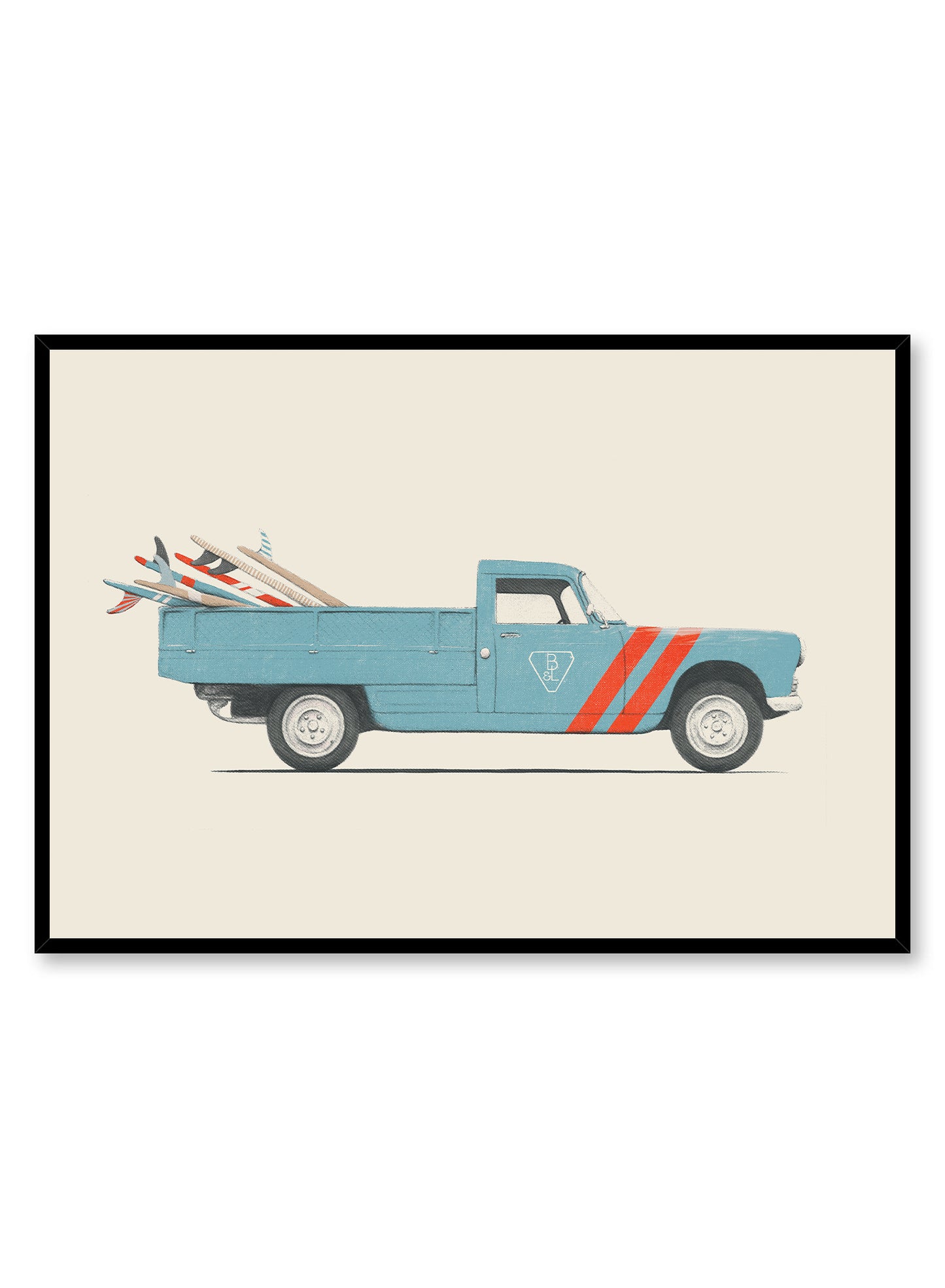 Camionnette de surfeur, Affiche