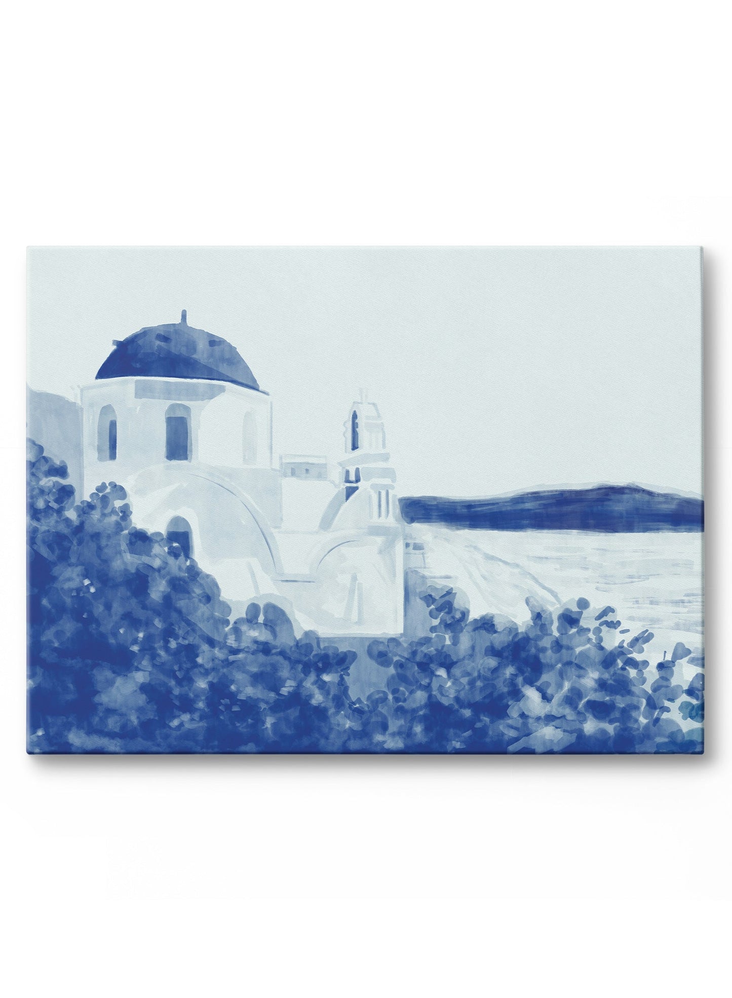 Souvenir de Santorin, Œuvre sur toile