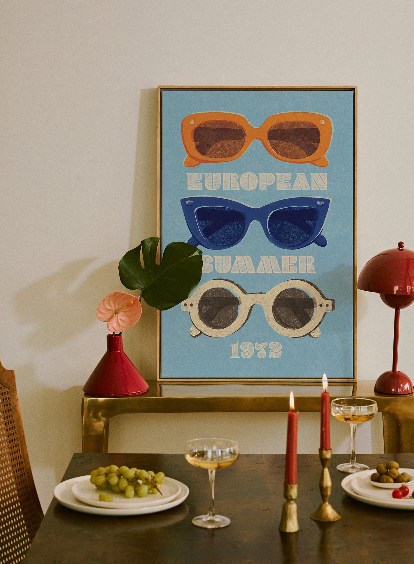 Trio ensoleillé, Affiche