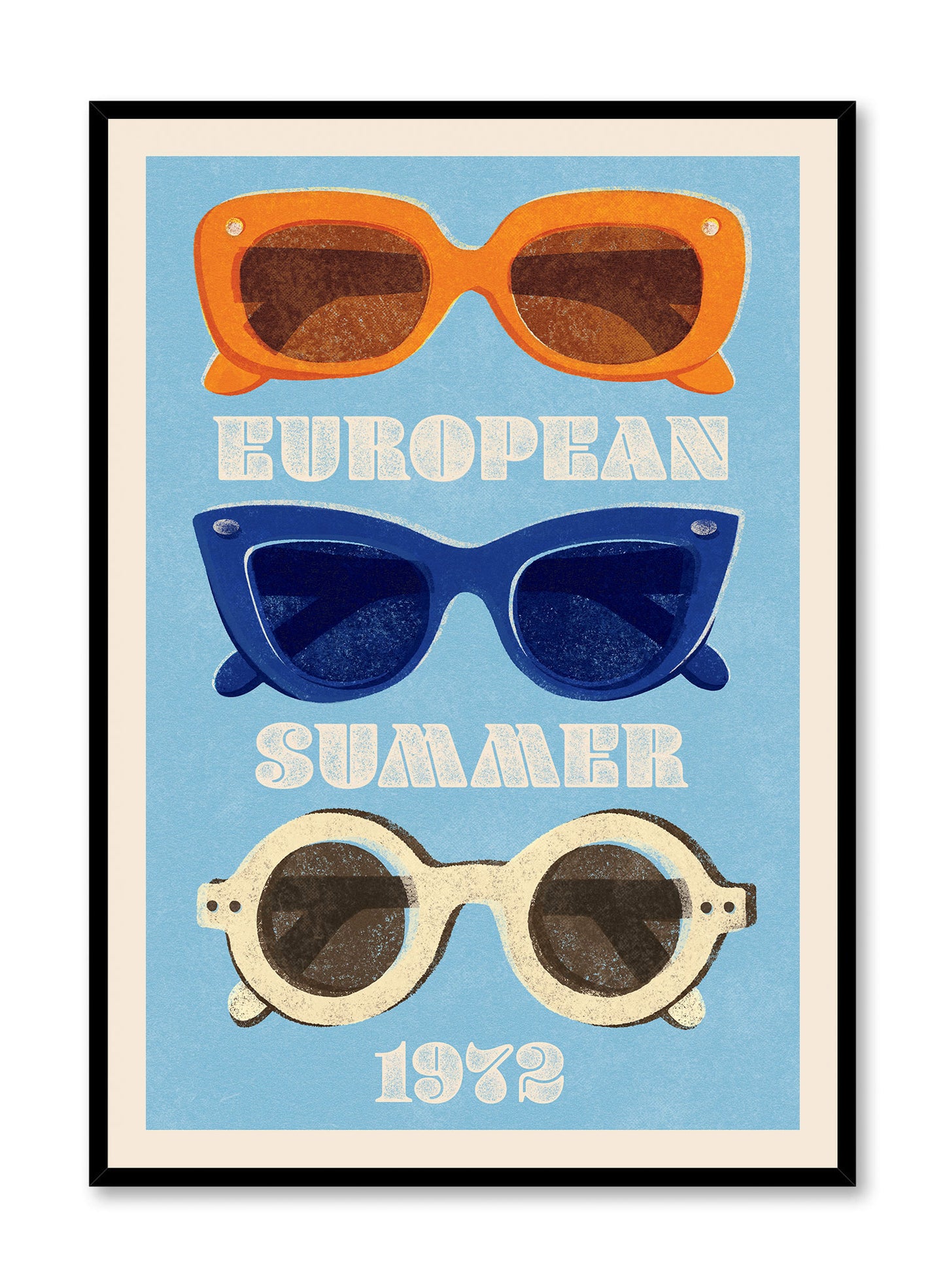 Trio ensoleillé, Affiche