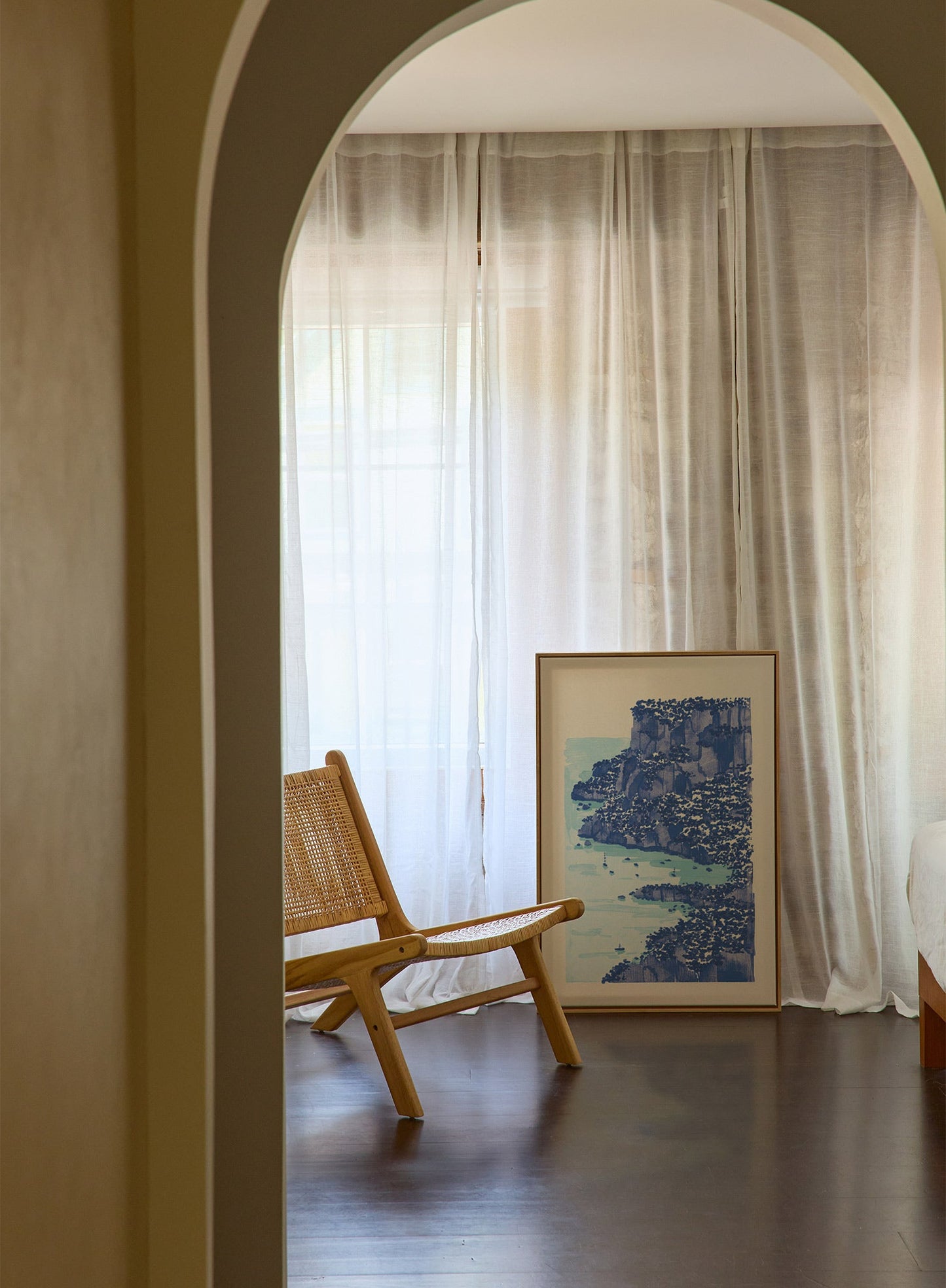 Falaises Côtières, Œuvre sur toile