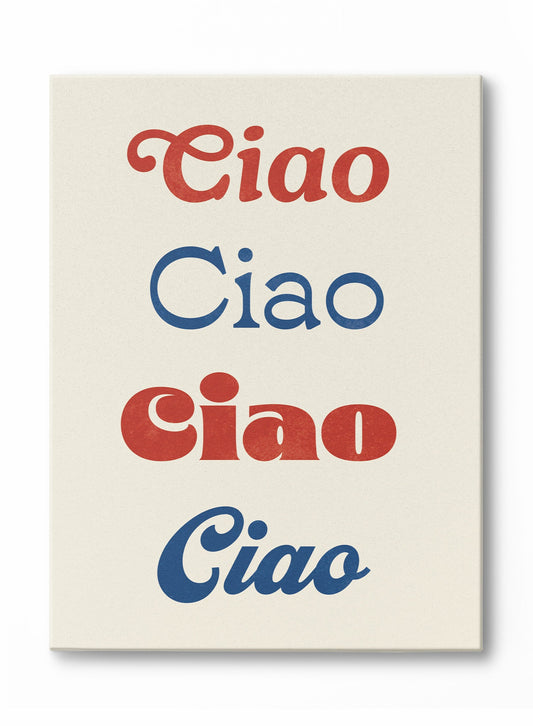 Allô et aurevoir, Œuvre sur toile