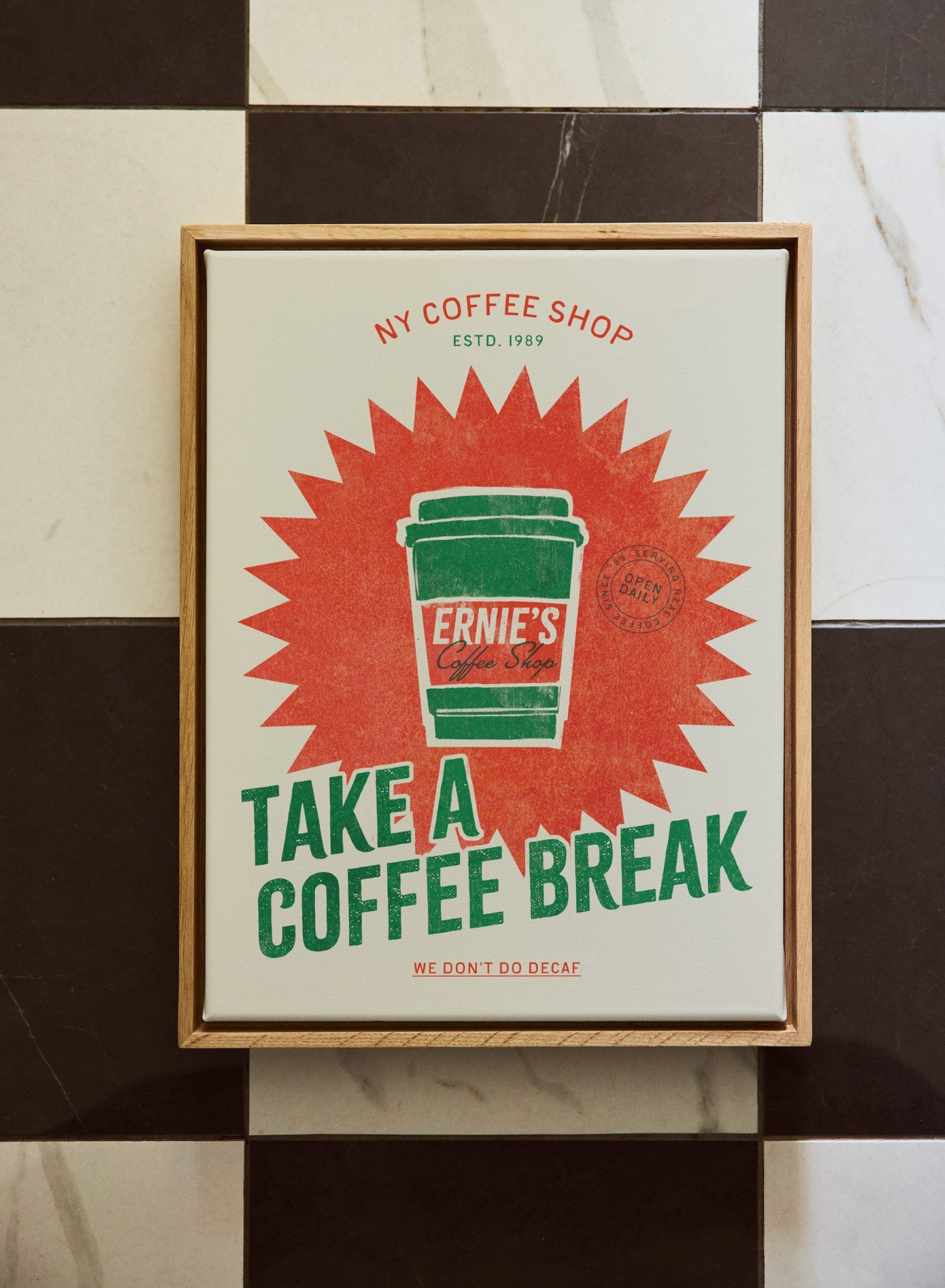 Caffeinated Club, Canvas