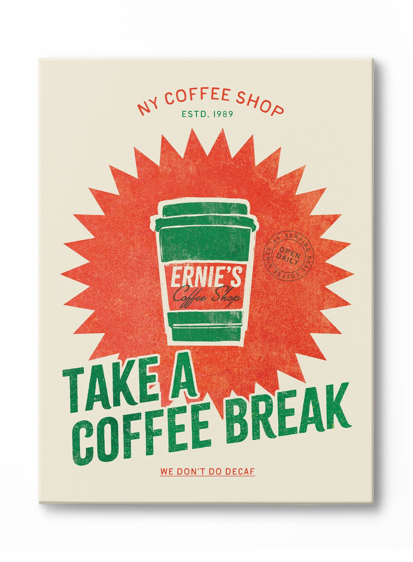 Caffeinated Club, Canvas