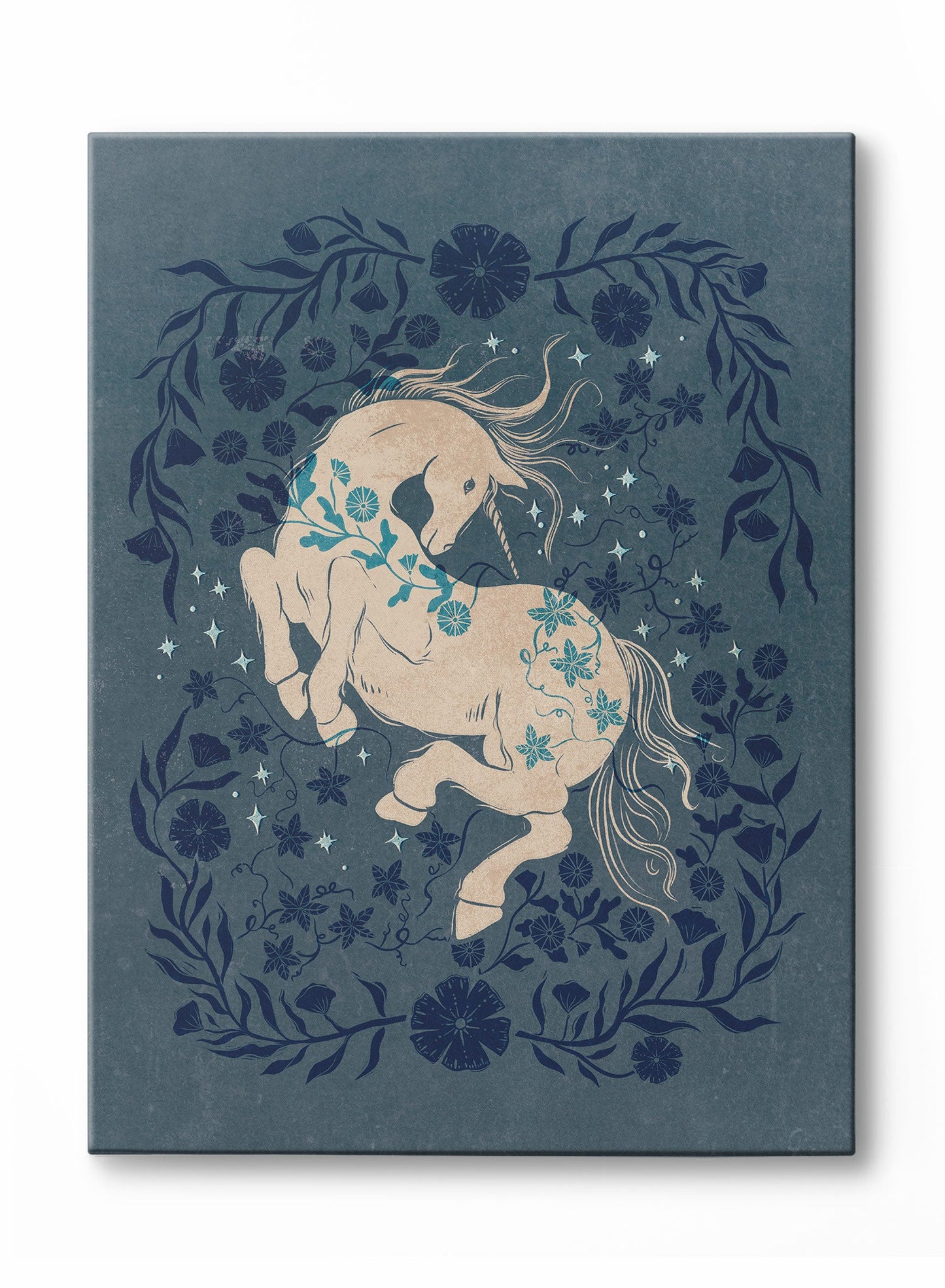 Destrier de la nuit, Œuvre sur toile